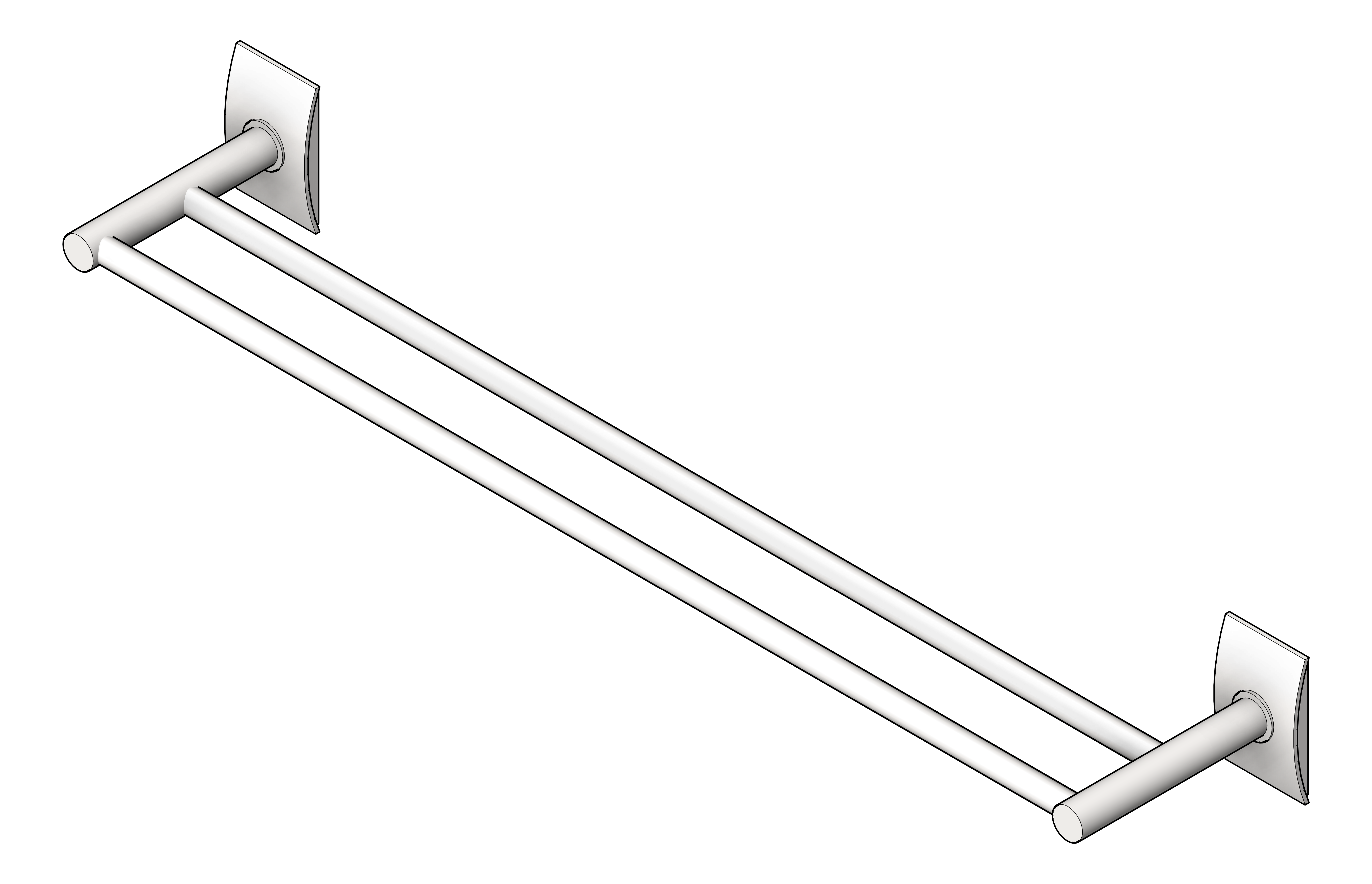 Navigate to TowelRail SurfaceMount ASIJDMacDonald Zugo Double