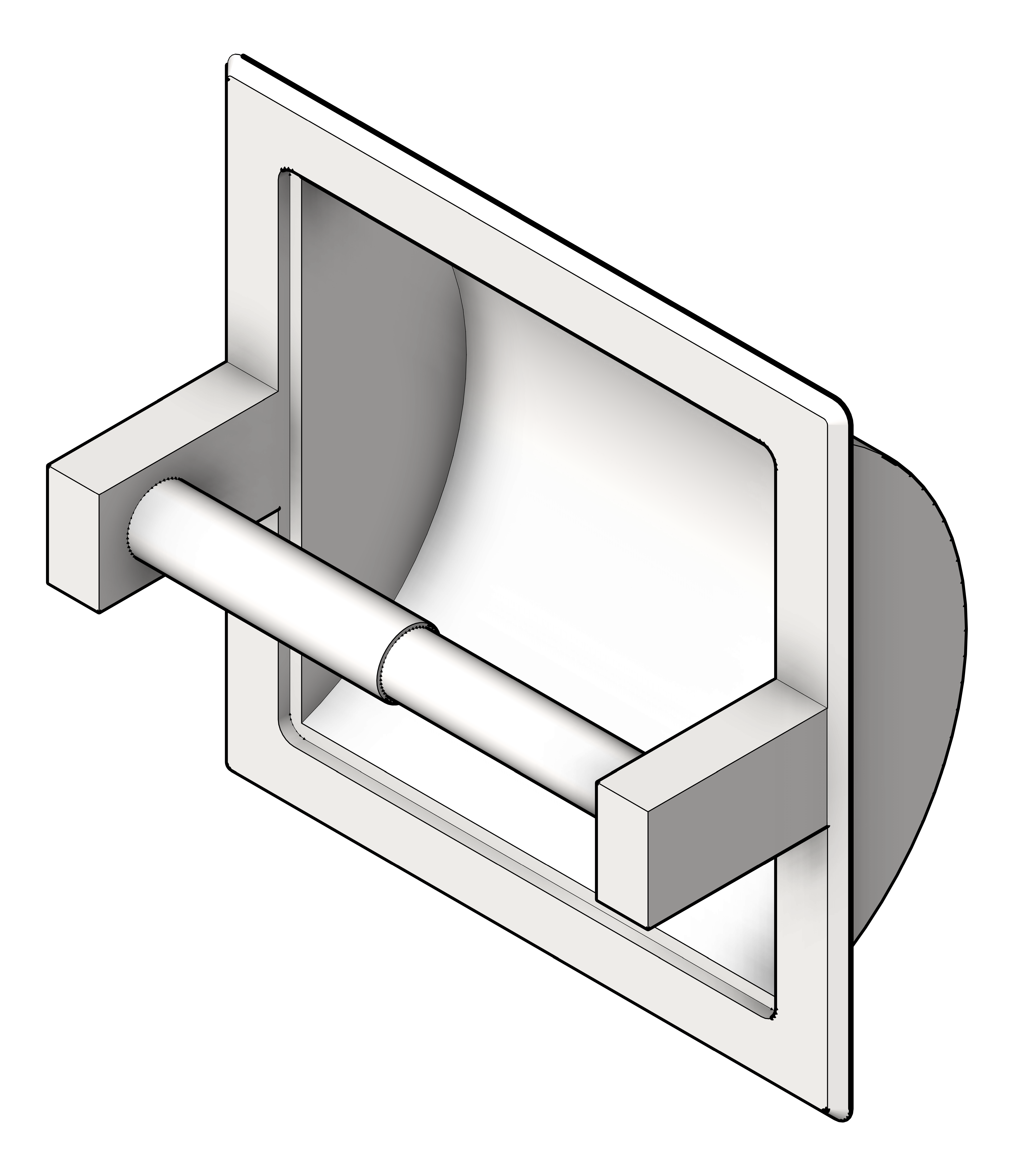 Navigate to ToiletRollHolder Recessed ASIJDMacDonald Single