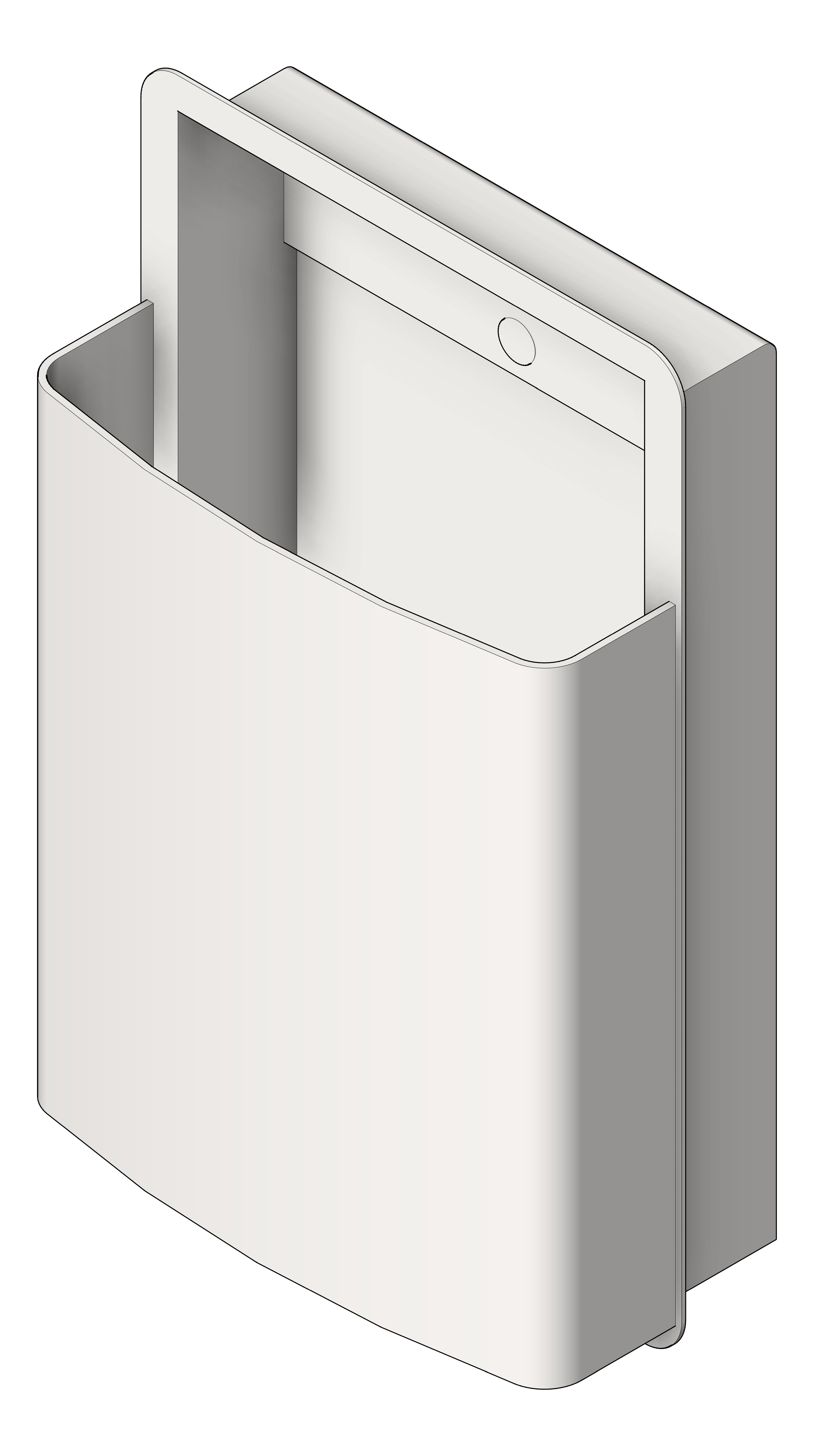 Navigate to WasteBin SemiRecessed ASIJDMacDonald Roval Removable