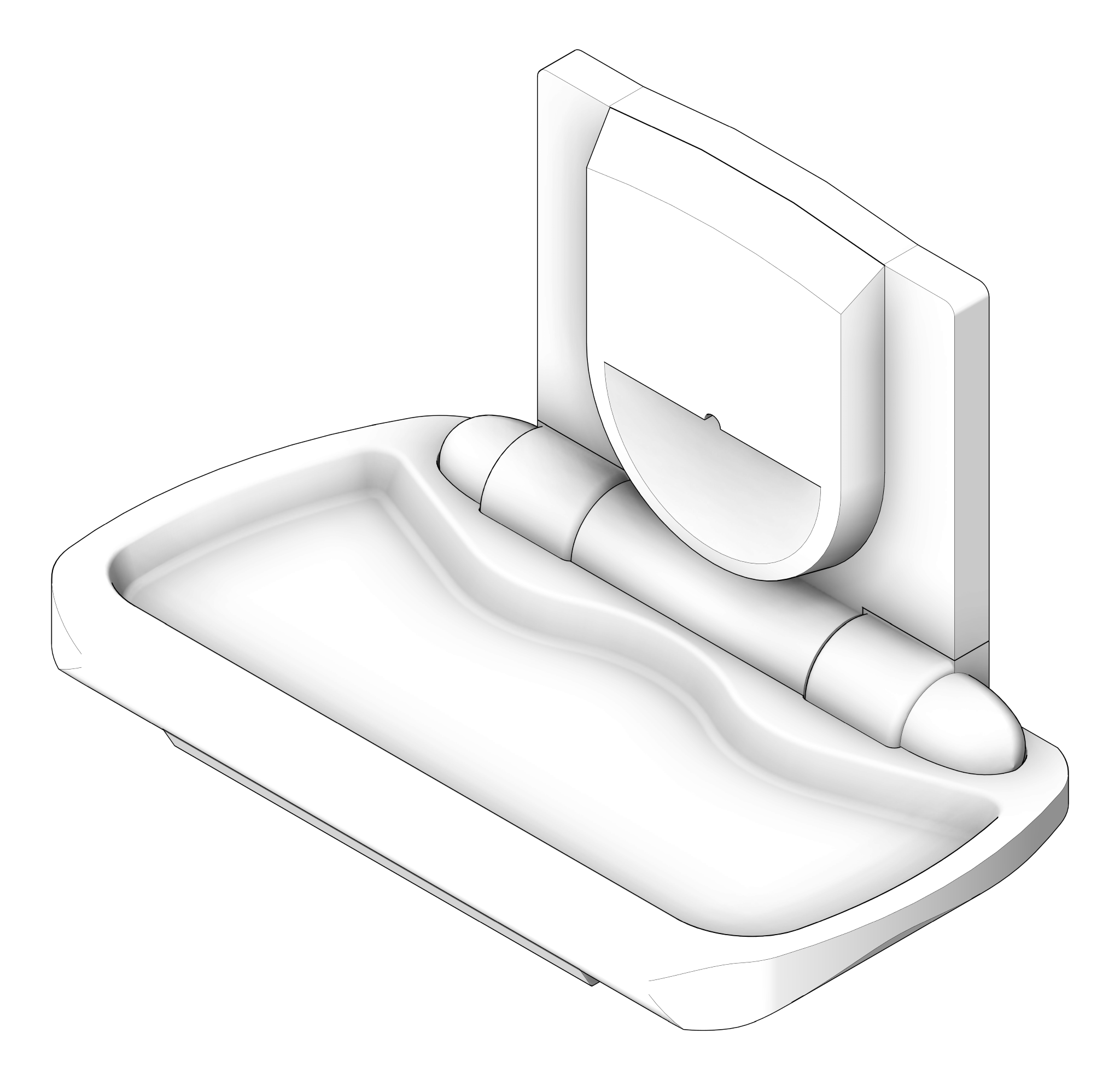 BabyChangeStation SurfaceMount ASI Horizontal HDPE