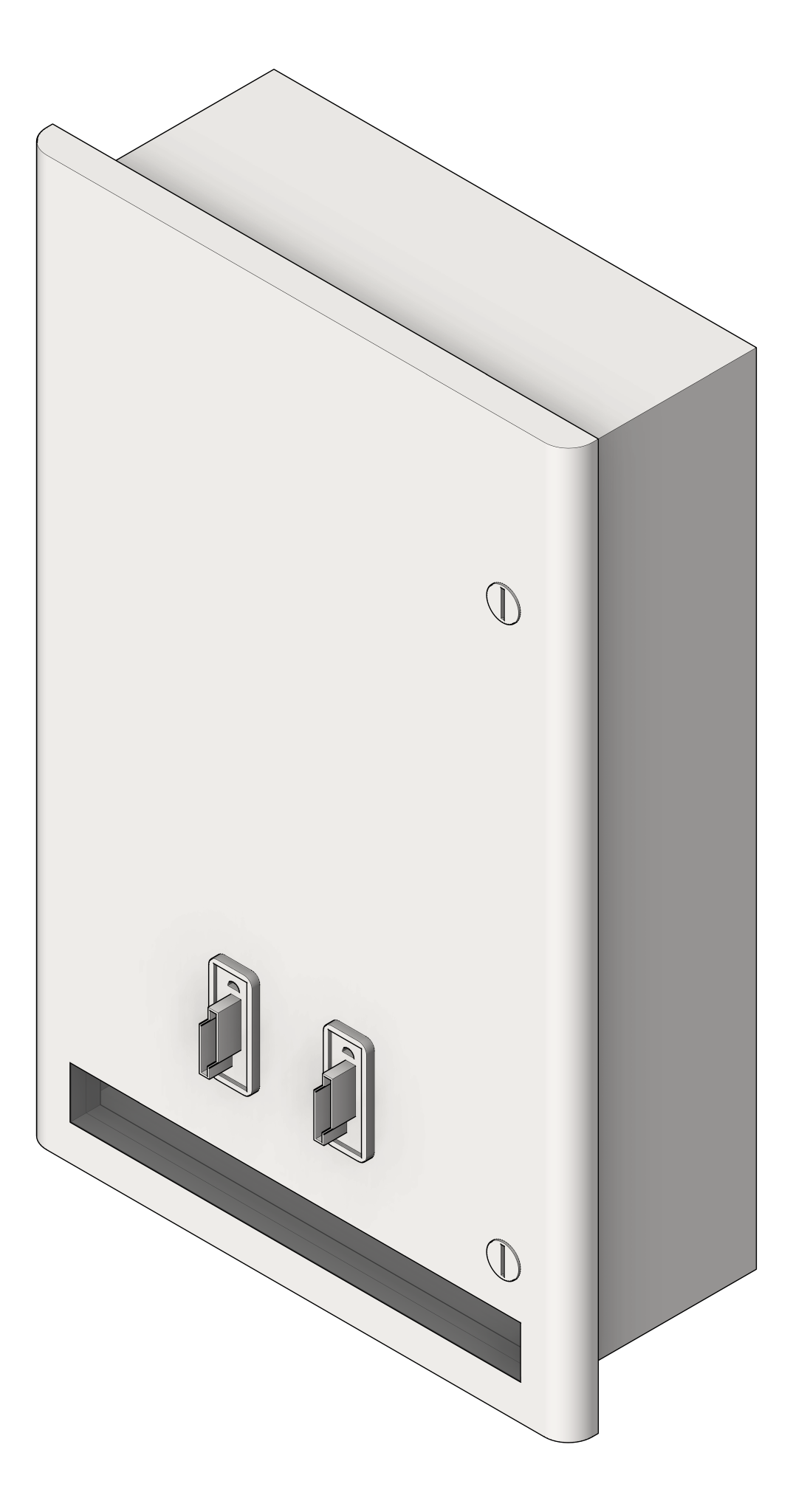 SanitaryDispenser Recessed ASI Profile HighCapacity