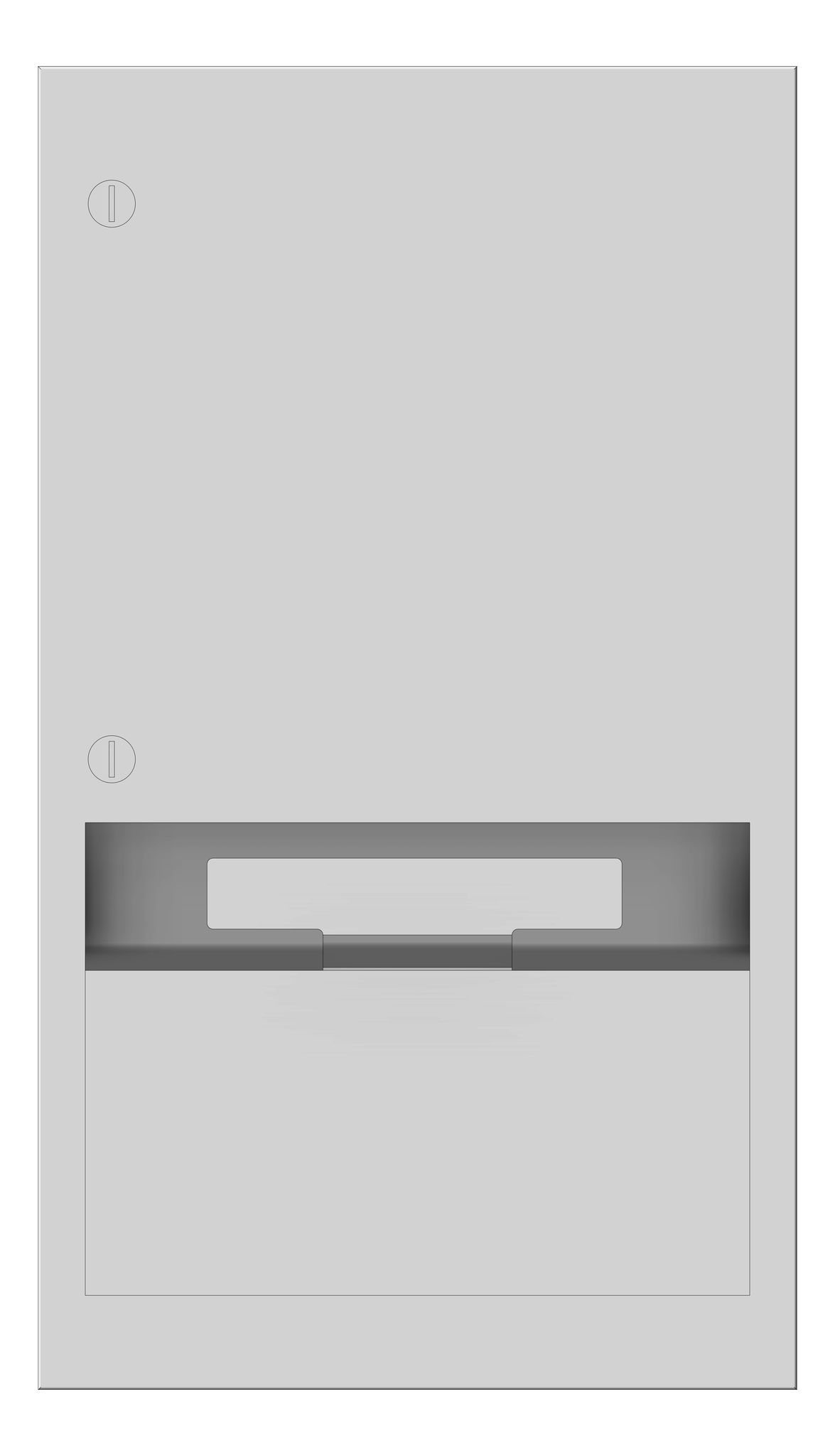 Front Image of RollPaperDispenser Recessed ASI Simplicity Electric