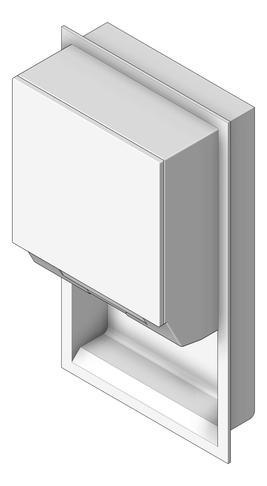 RollPaperDispenser Recessed ASI Simplicity NonCabinet Battery