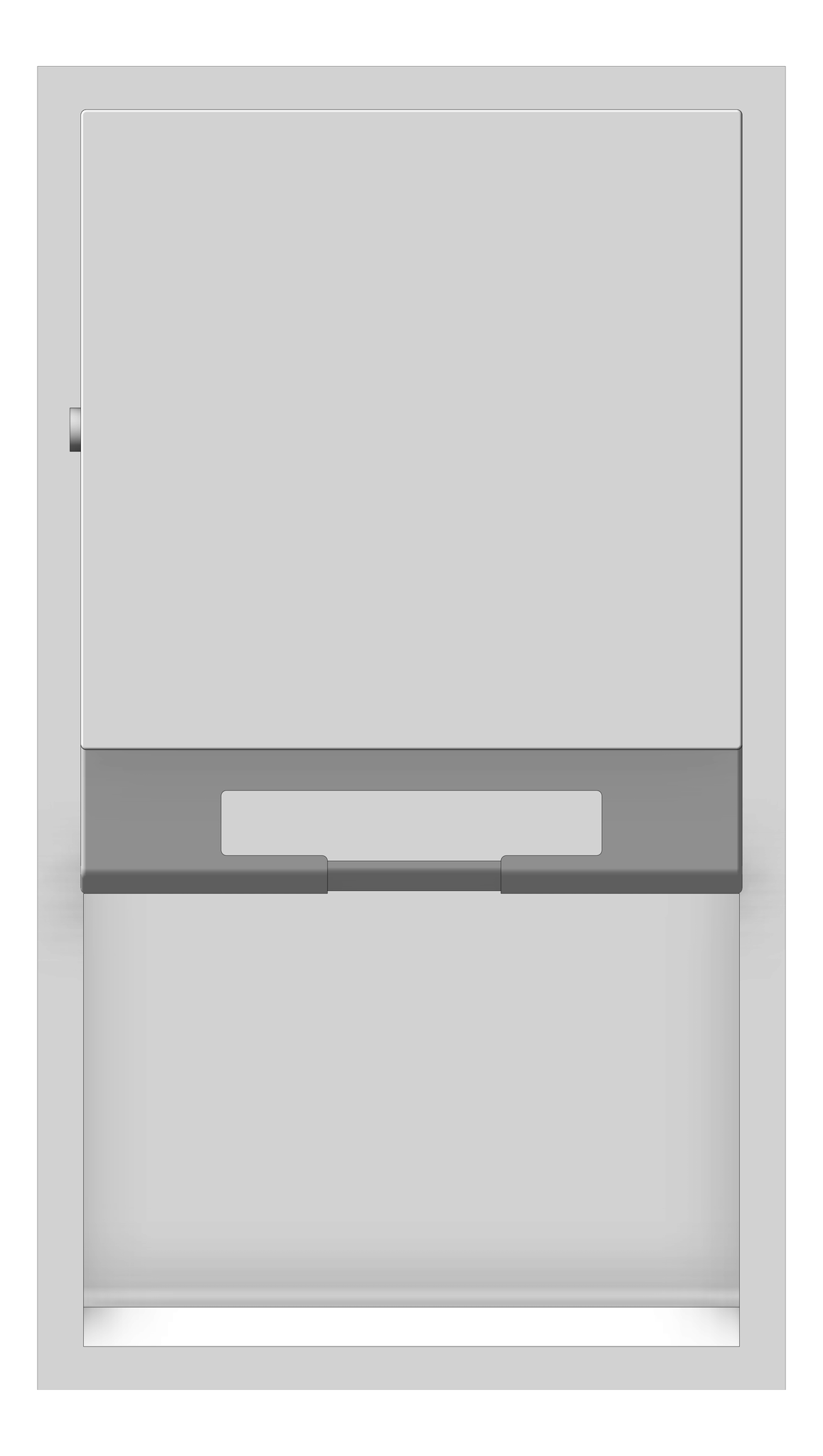 Front Image of RollPaperDispenser Recessed ASI Simplicity NonCabinet Battery