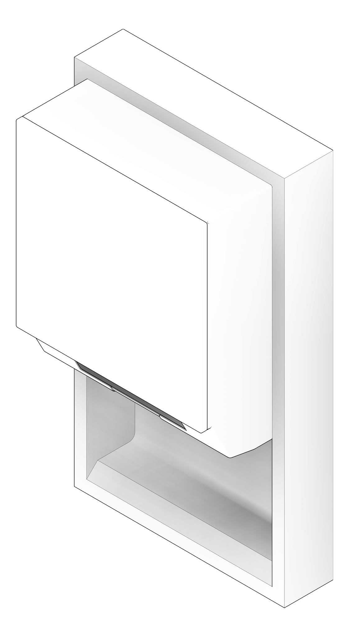 3D Documentation Image of RollPaperDispenser SurfaceMounted ASI Simplicity NonCabinet Battery