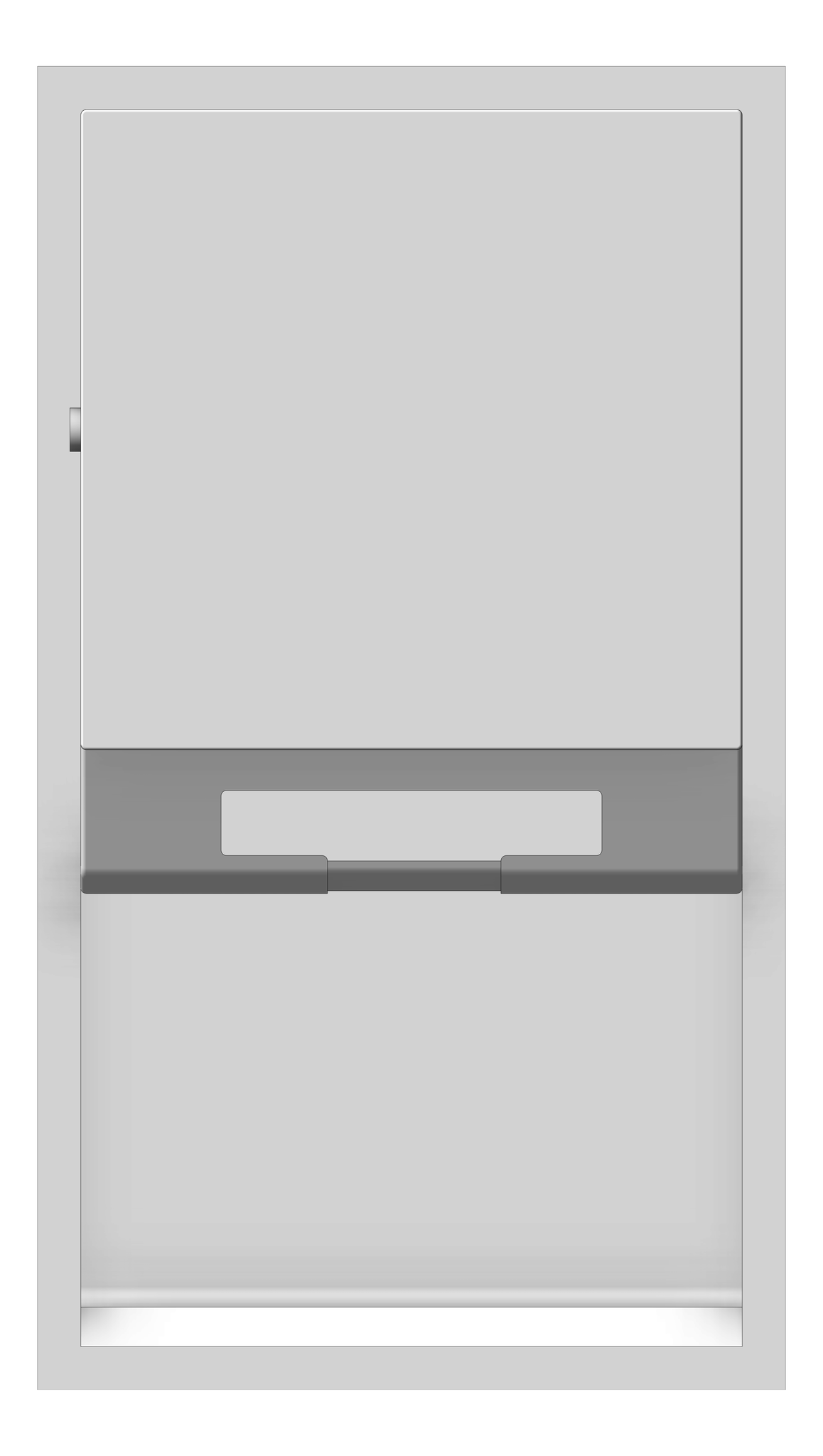 Front Image of RollPaperDispenser SurfaceMounted ASI Simplicity NonCabinet Battery