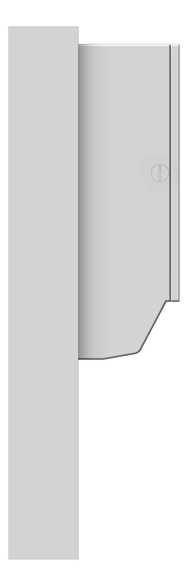 Left Image of RollPaperDispenser SurfaceMounted ASI Simplicity NonCabinet Electric