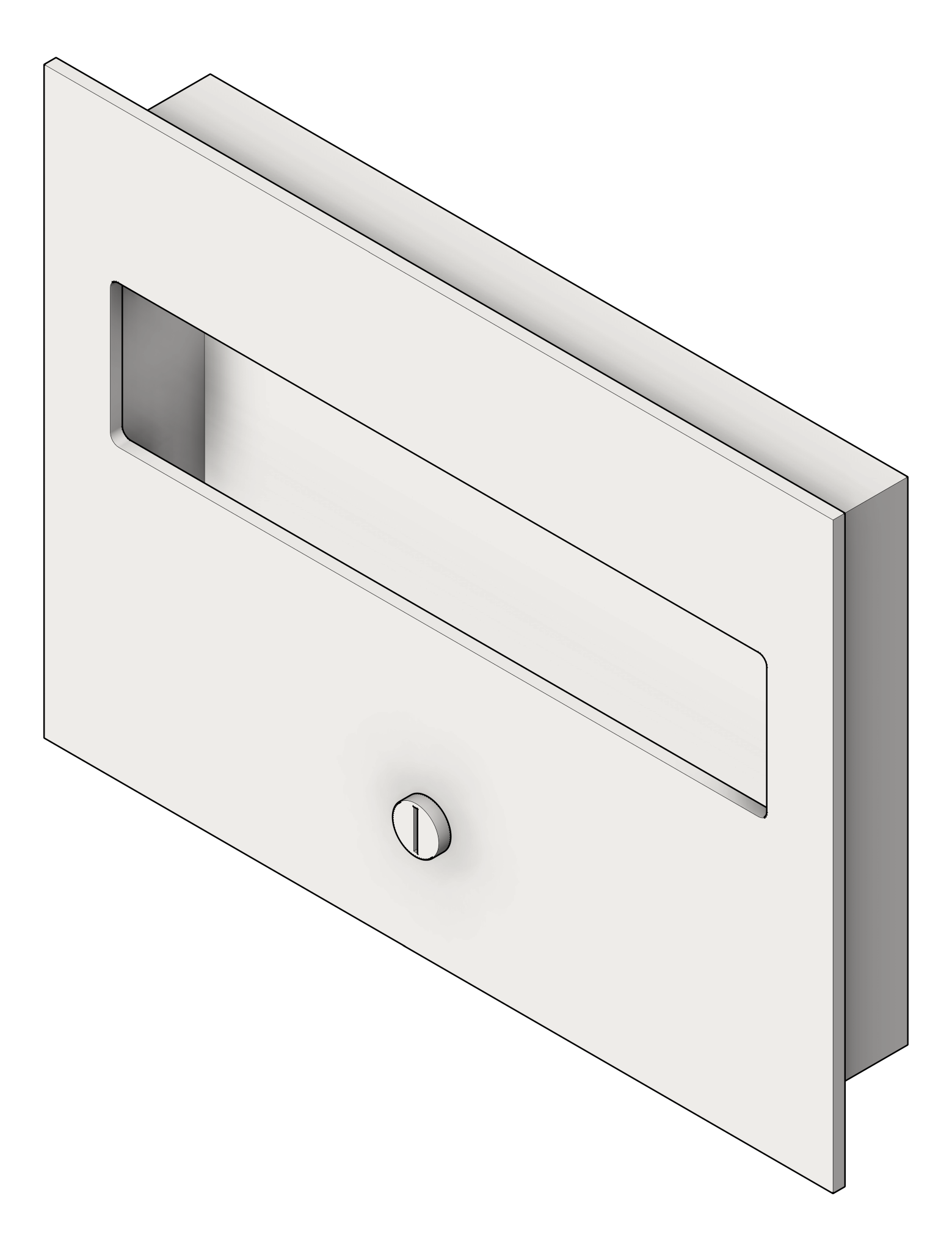 Image of ToiletSeatCoverDispenser Recessed ASI Simplicity