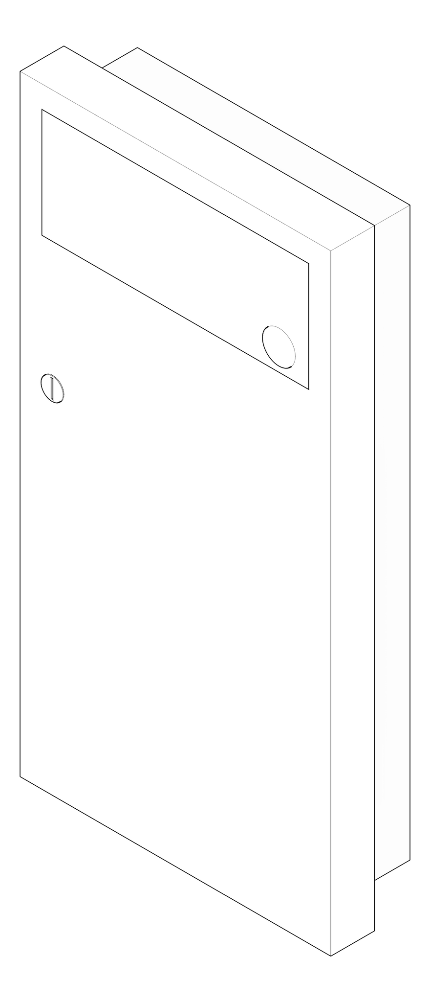 3D Documentation Image of WasteReceptacle SemiRecessed ASI Simplicity 4Gal