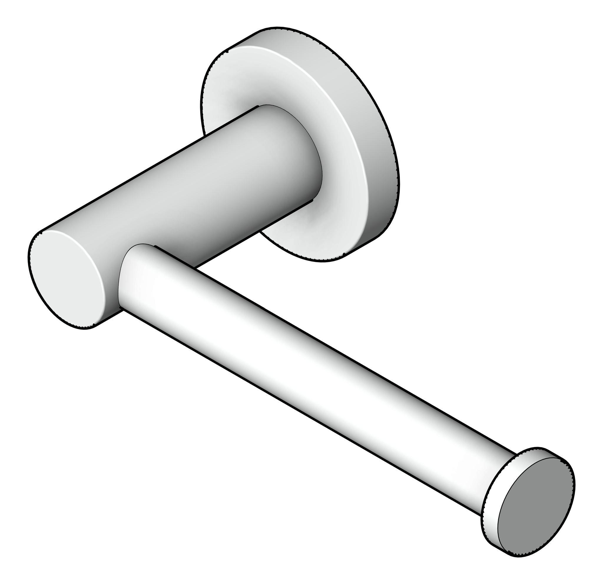 Image of ToiletRollHolder SurfaceMount Abey Builders