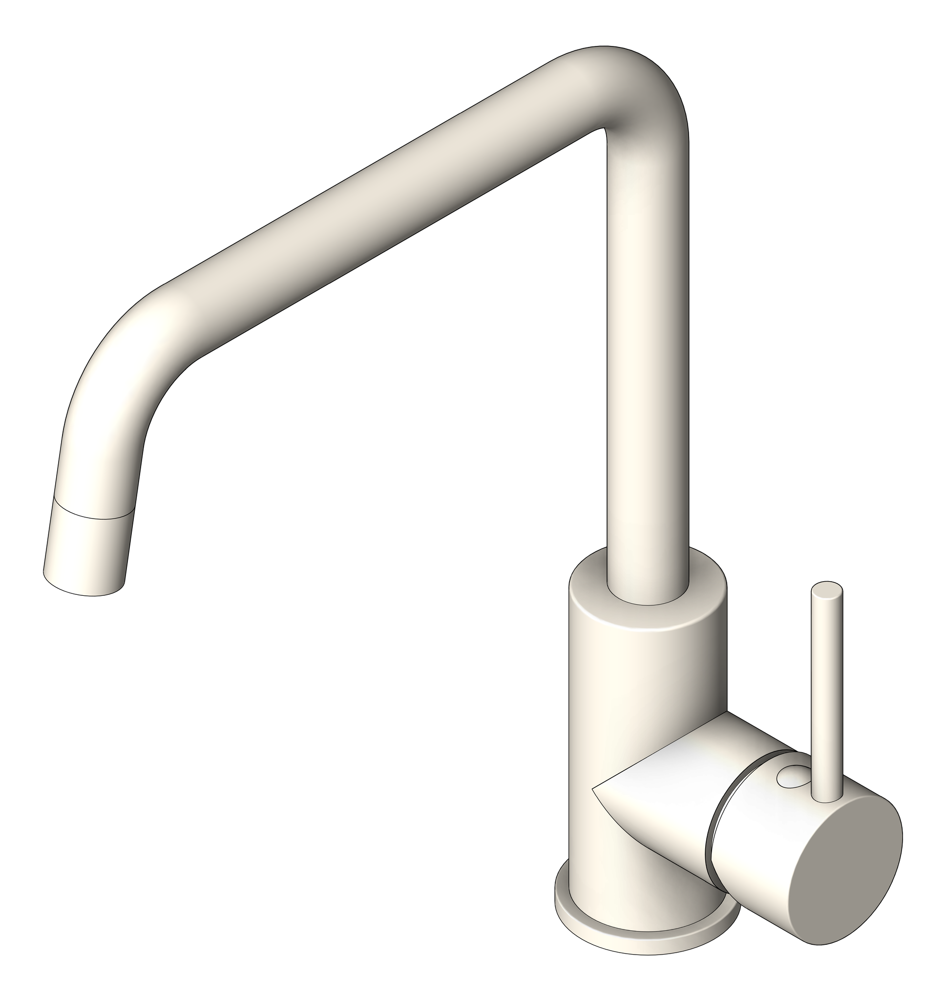 Image of Mixer Sink Abey Builders Squareneck