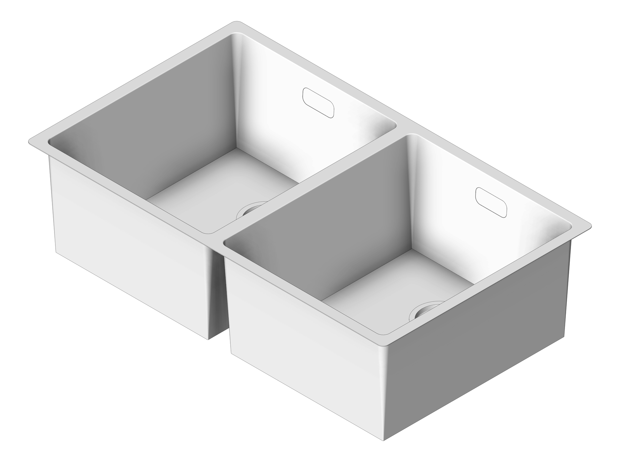 Image of Sink Kitchen Abey Builders DoubleBowl Overflow