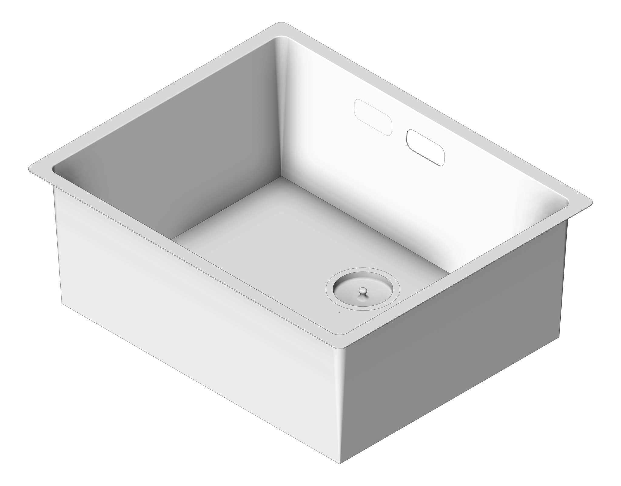 Image of Sink Kitchen Abey Builders SingleBowl Overflow Large