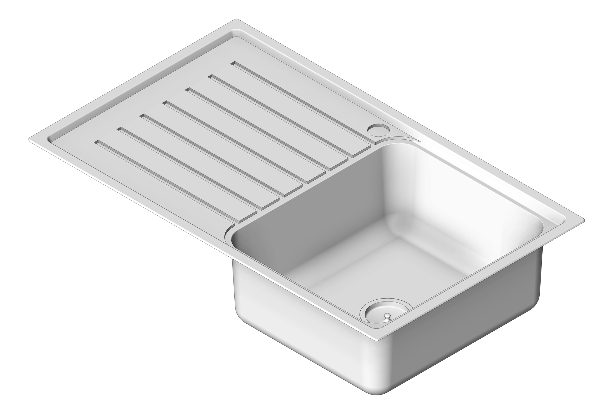 Image of Sink Kitchen Abey Builders SingleBowl RHS Inset