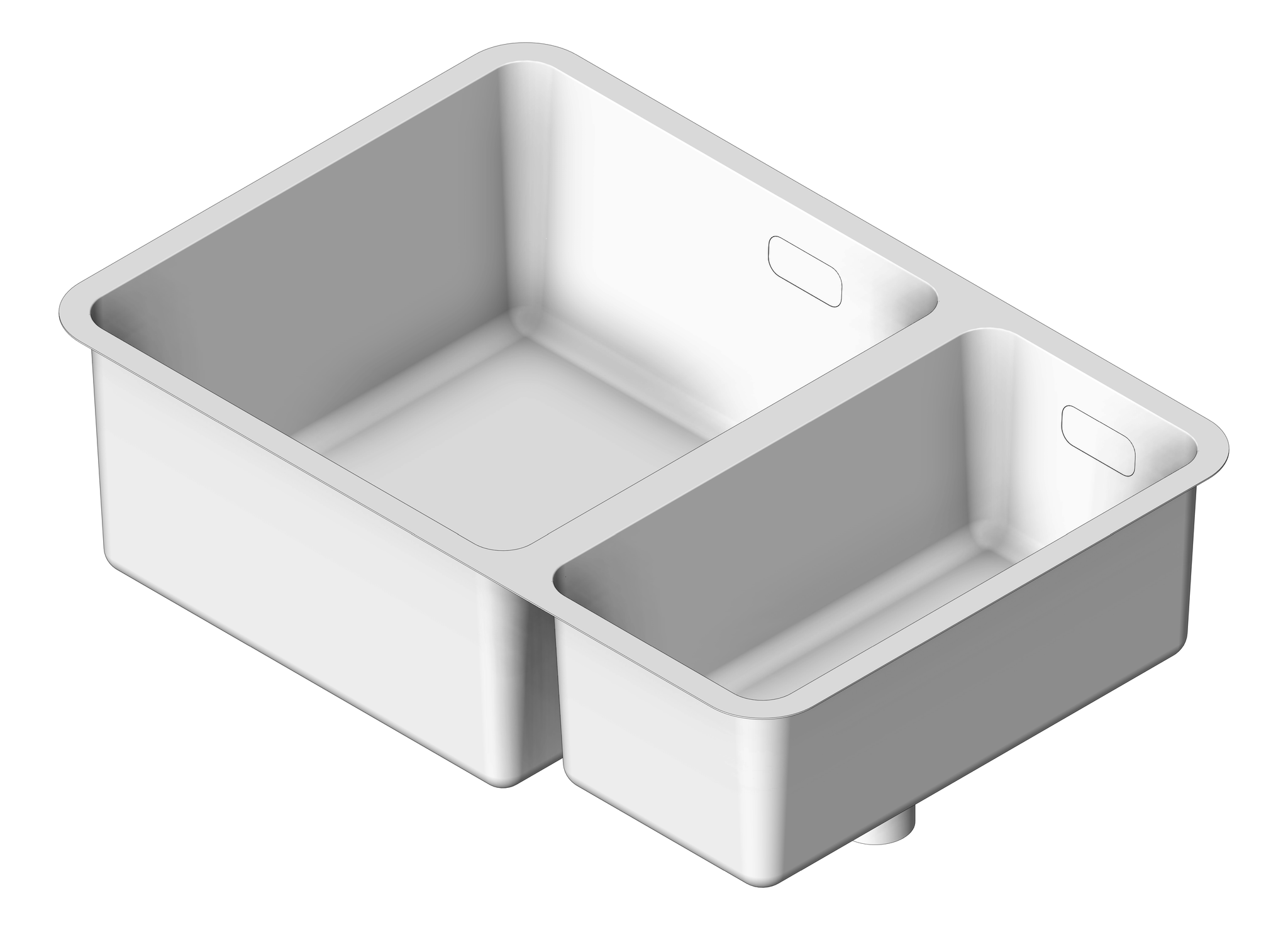 Image of Sink Kitchen Abey Lago OneAndOneThirdBowl