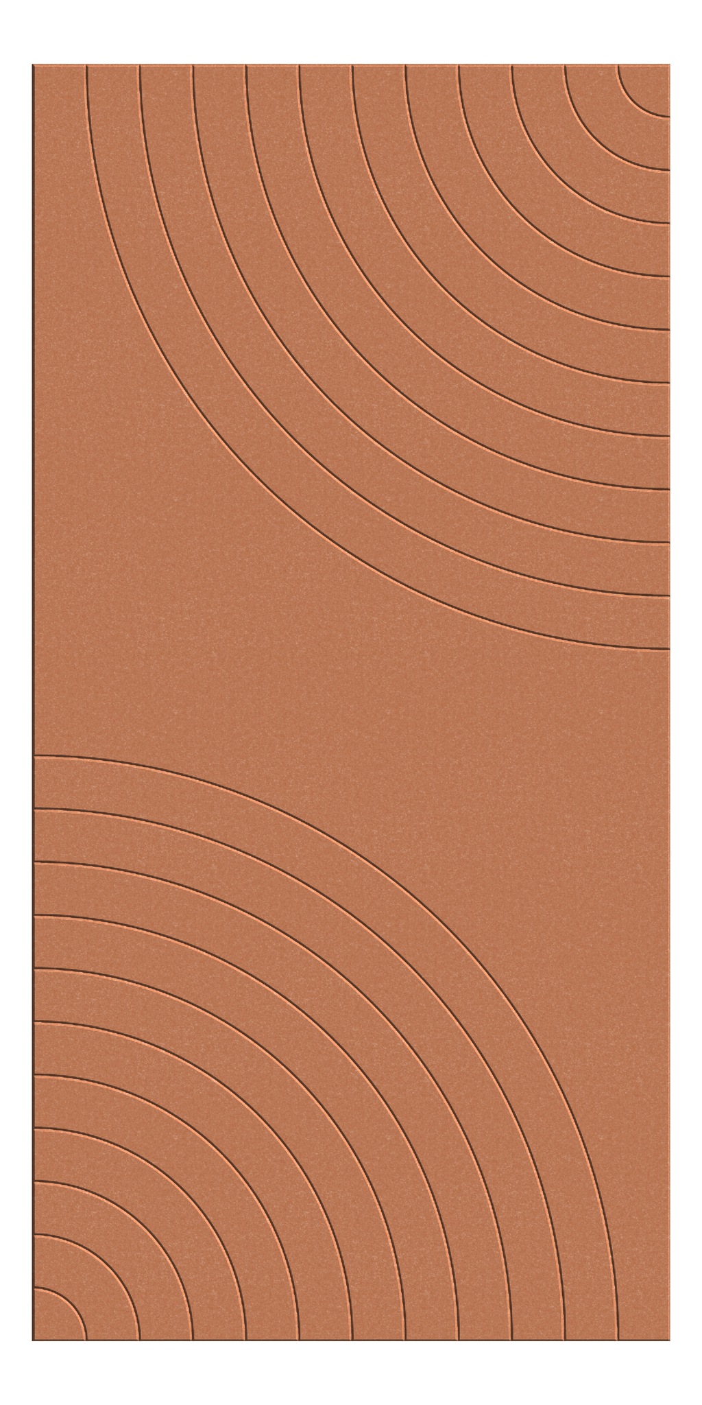 Front Image of Panel Acoustic AutexNZ Groove V5 HalfSpaced Canyon