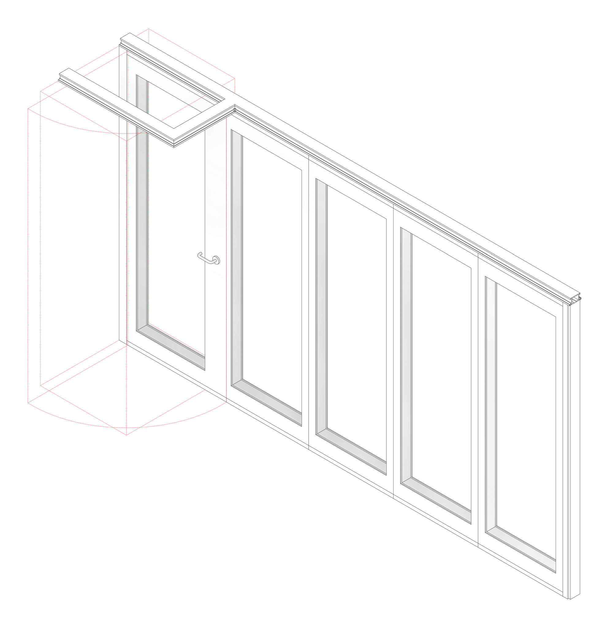 3D Documentation Image of OperableWall SideStack Bildspec Konnect