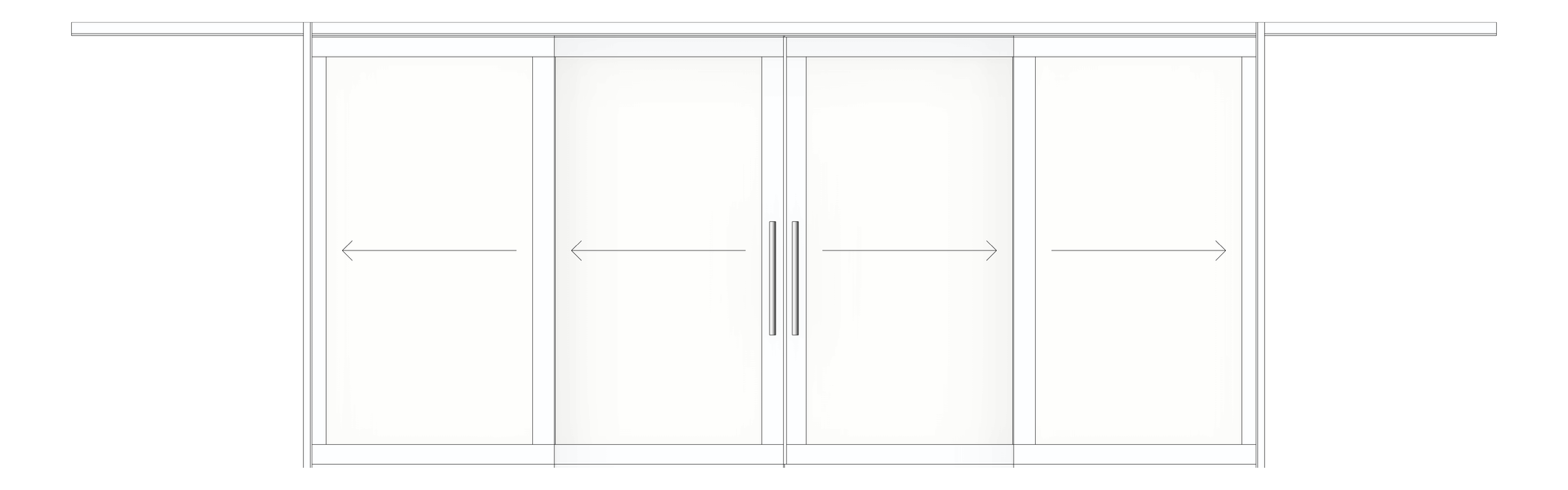 Front Image of Door Sliding Bildspec Moove DualBiParting
