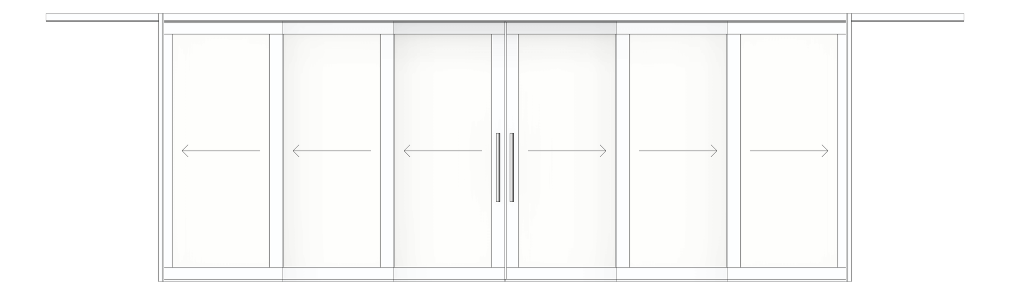 Front Image of Door Sliding Bildspec Moove TripleBiParting