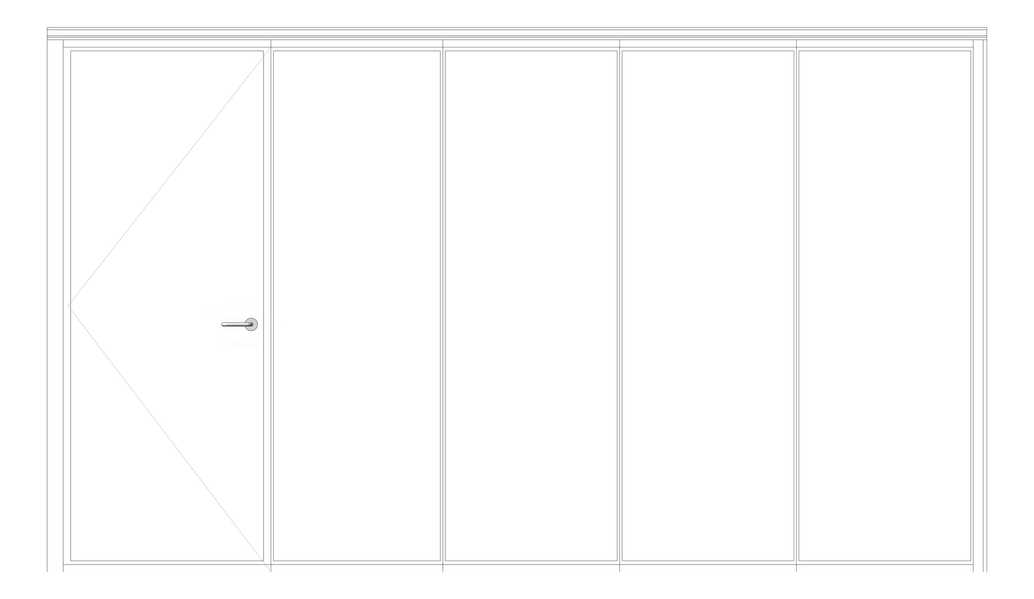 Front Image of OperableWall CentreStack Bildspec Series100 StandardStile