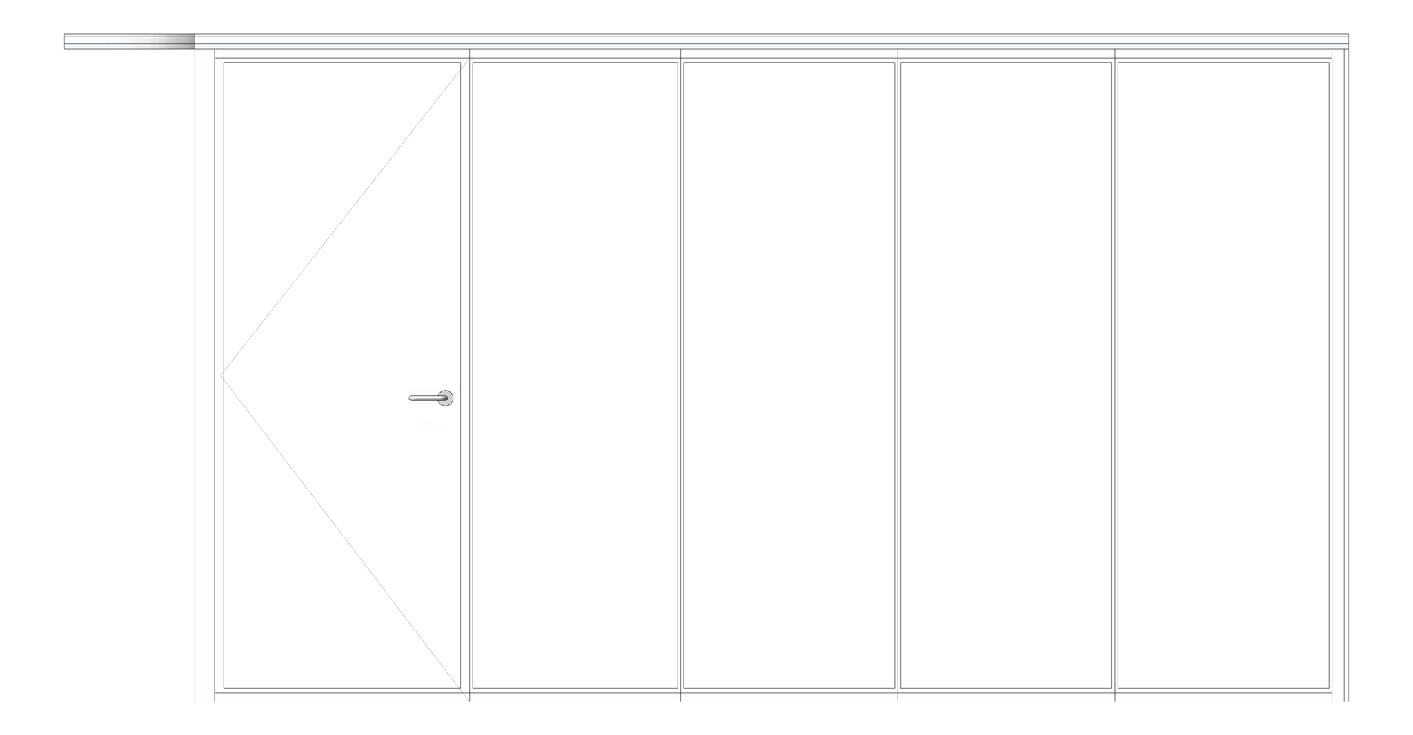 Front Image of OperableWall RemoteStack Bildspec Series100 StandardStile