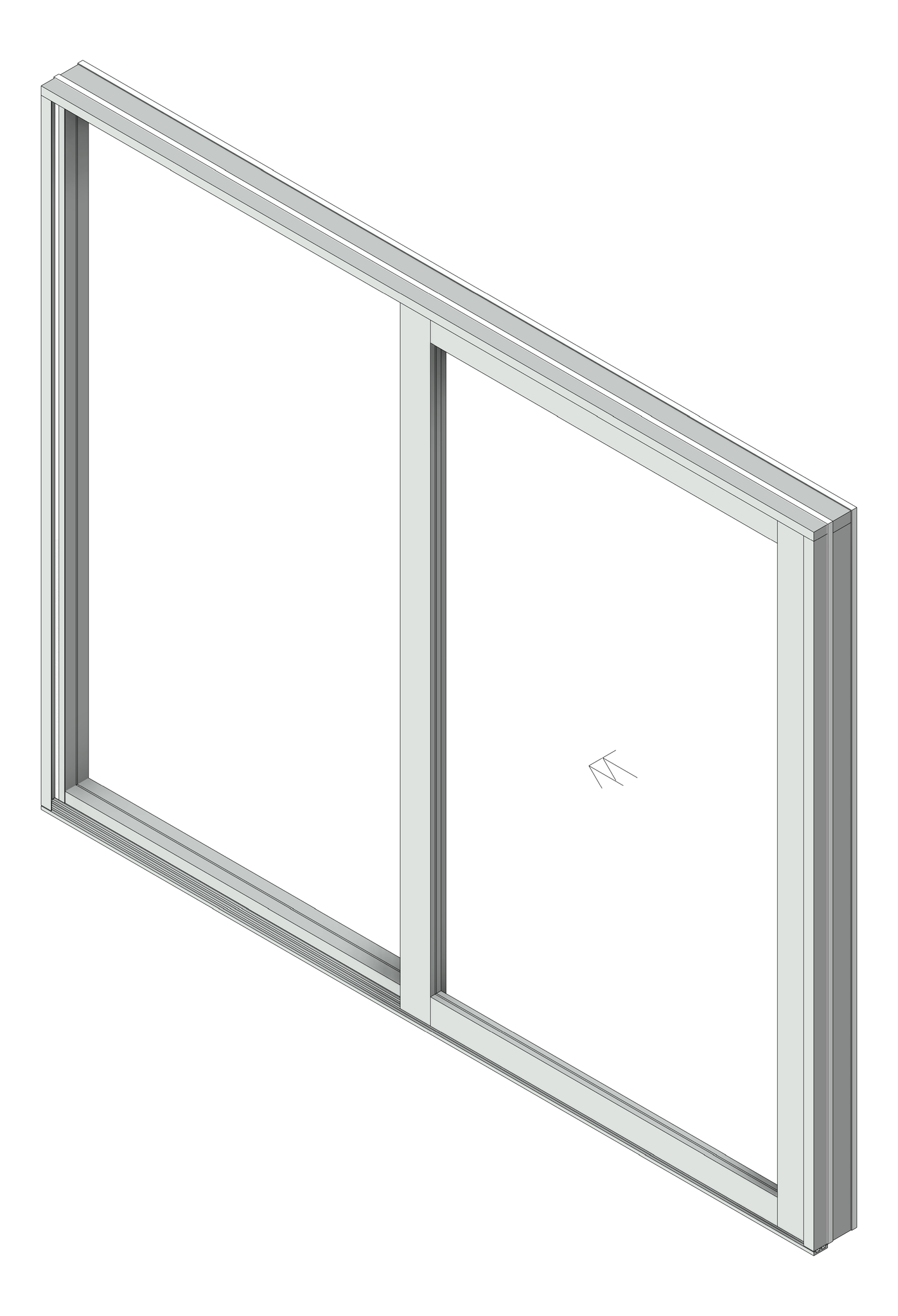Door Sliding Capral AGS 225 1P RecessedTrack