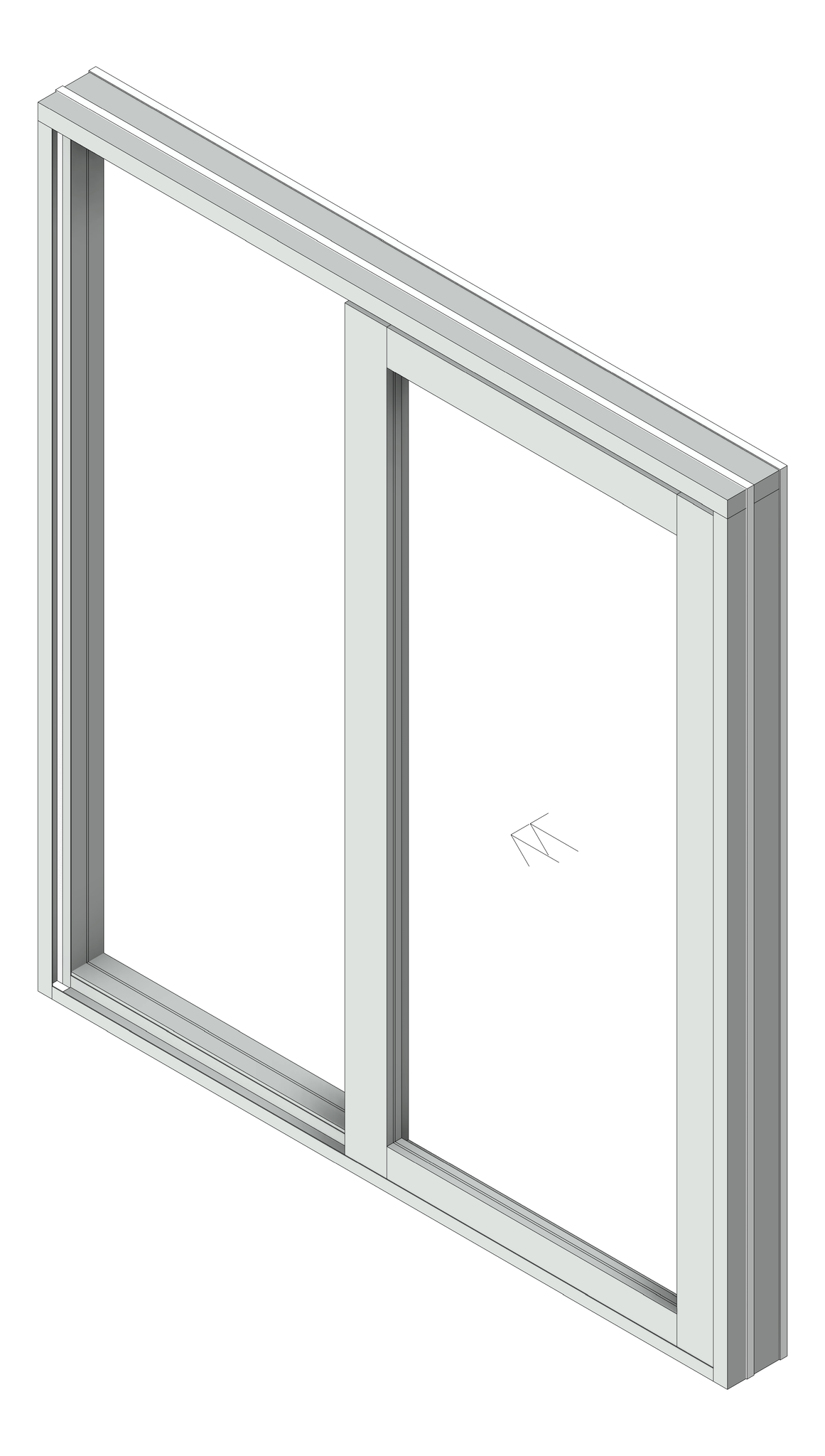 Door Sliding Capral AGS 225 1P TopHung TopFixing