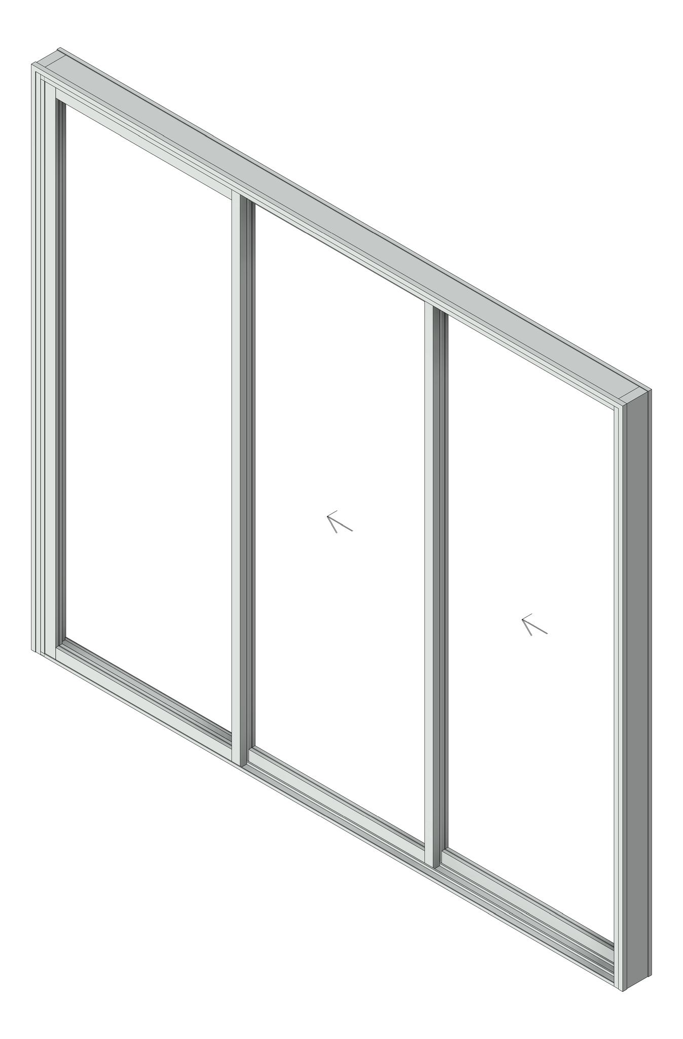 Door Sliding Capral AGS 900 3P XXO