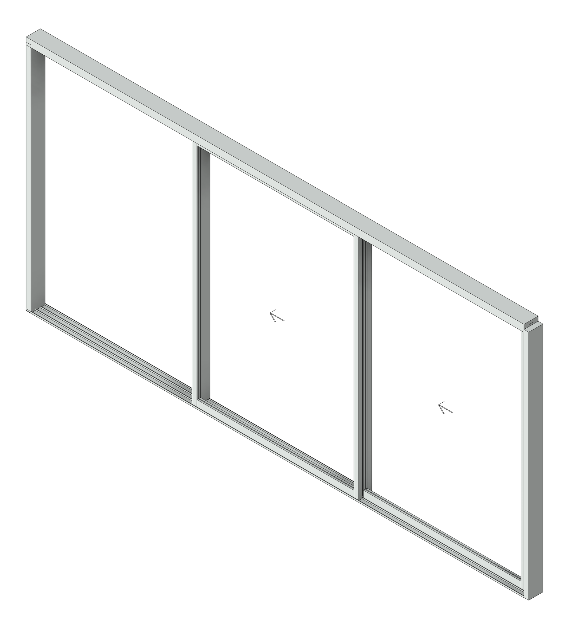 Door Sliding Capral AGS 900 Cavity 2P