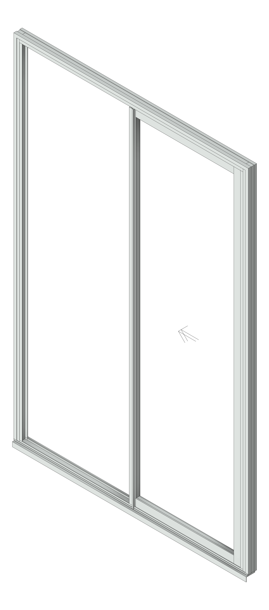 Door Sliding Capral AGS 900 Recessed 1P