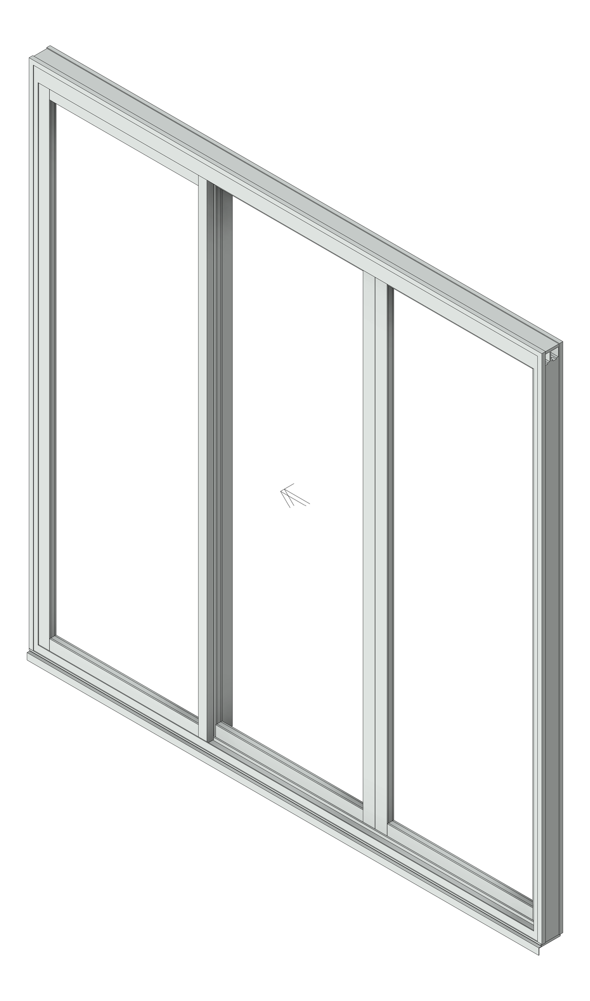 Door Sliding Capral Artisan 994TH 3P OXO