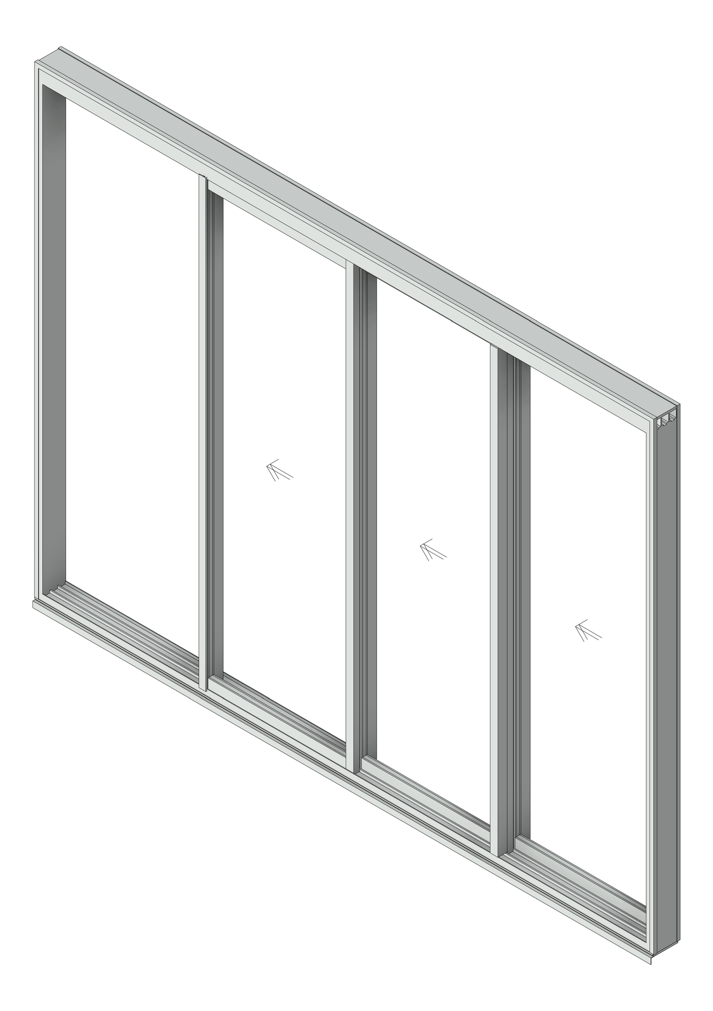 Door Sliding Capral Artisan 994TH Recessed 3P
