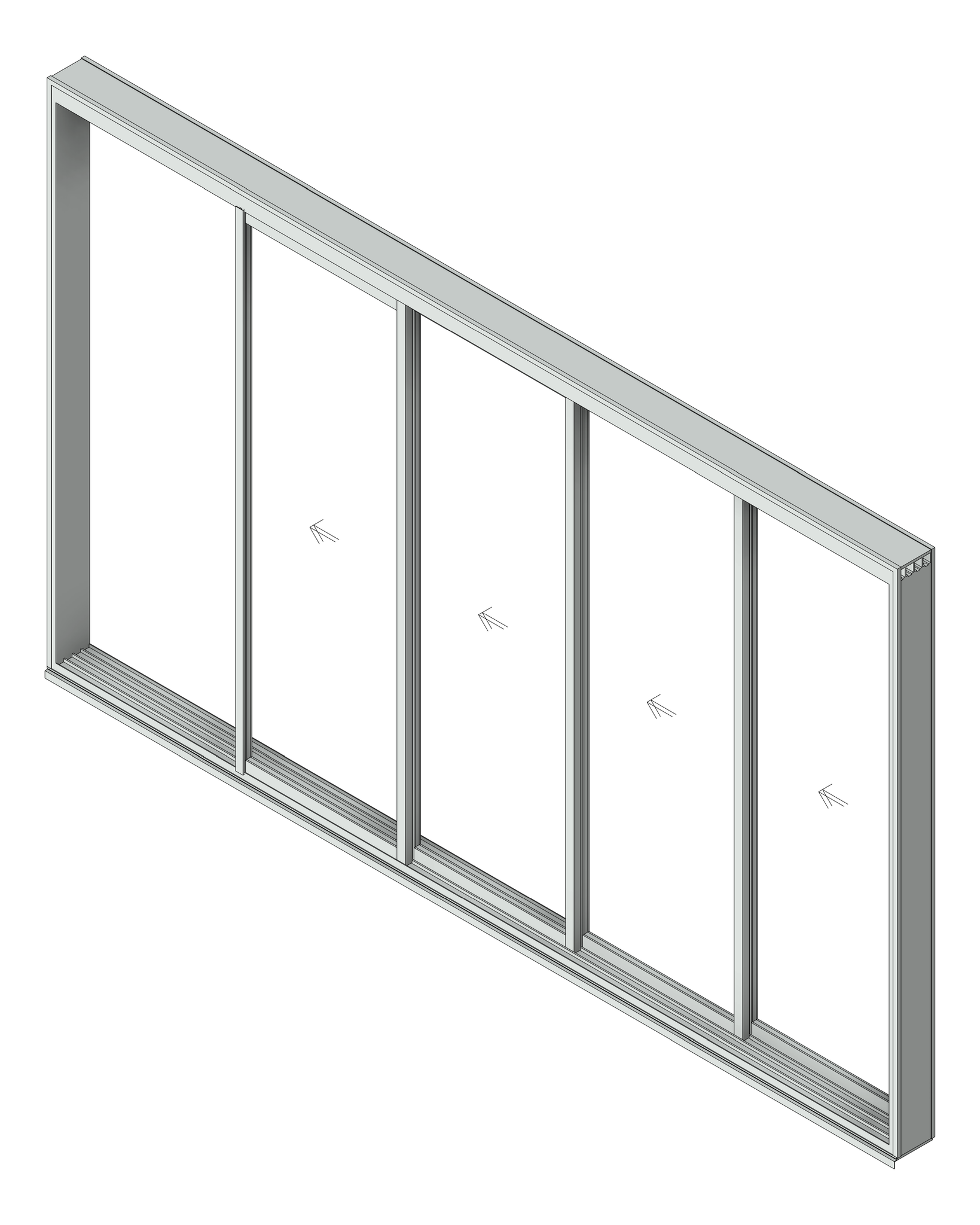 Door Sliding Capral Artisan 994TH Recessed 4P
