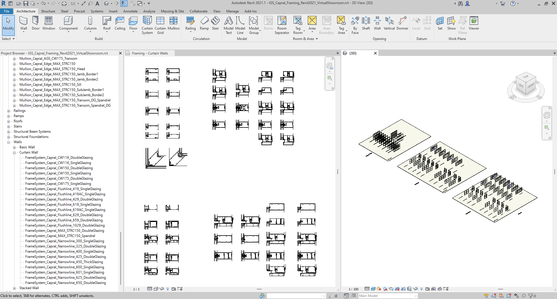 Capral Framing VirtualShowroom