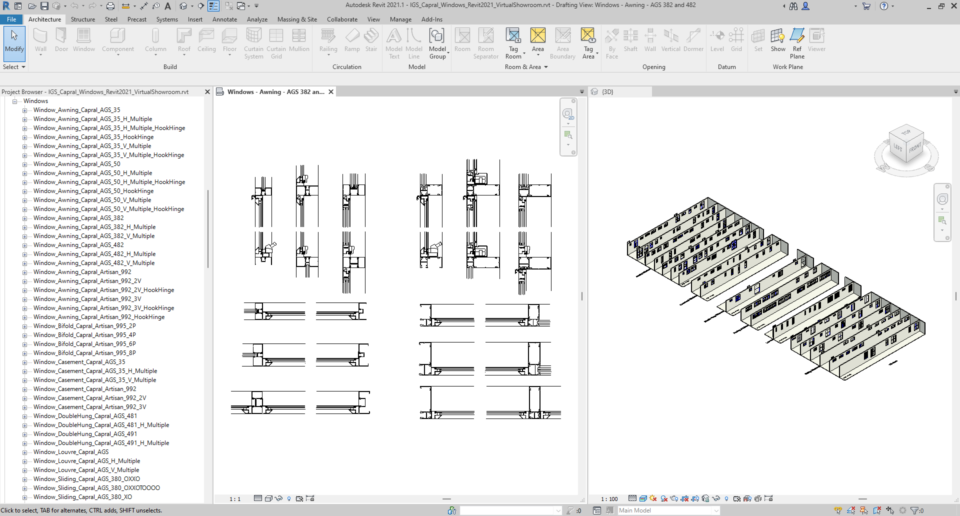 Capral Windows VirtualShowroom