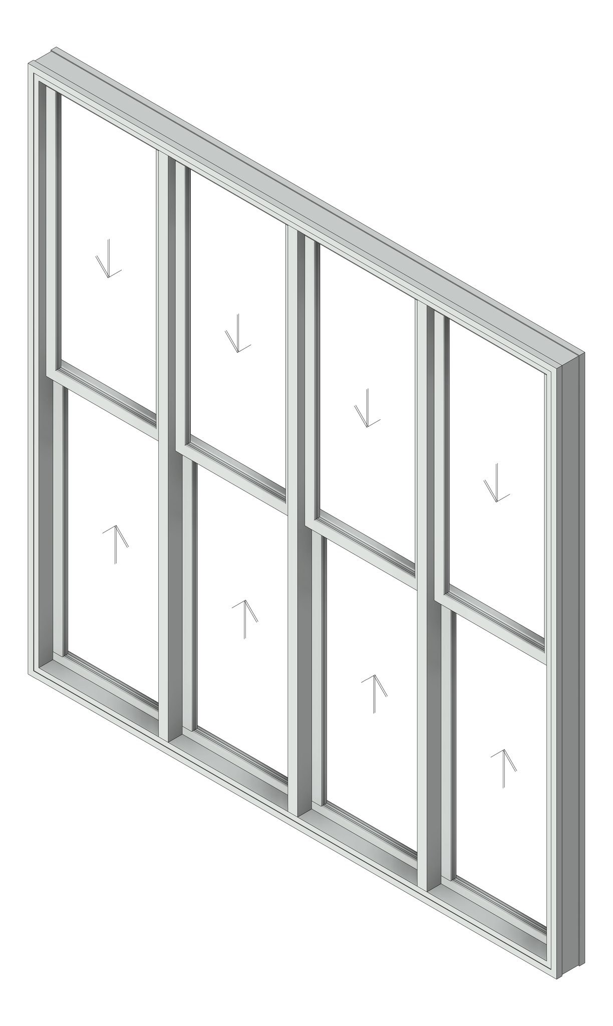 Window DoubleHung Capral AGS 491 H Multiple