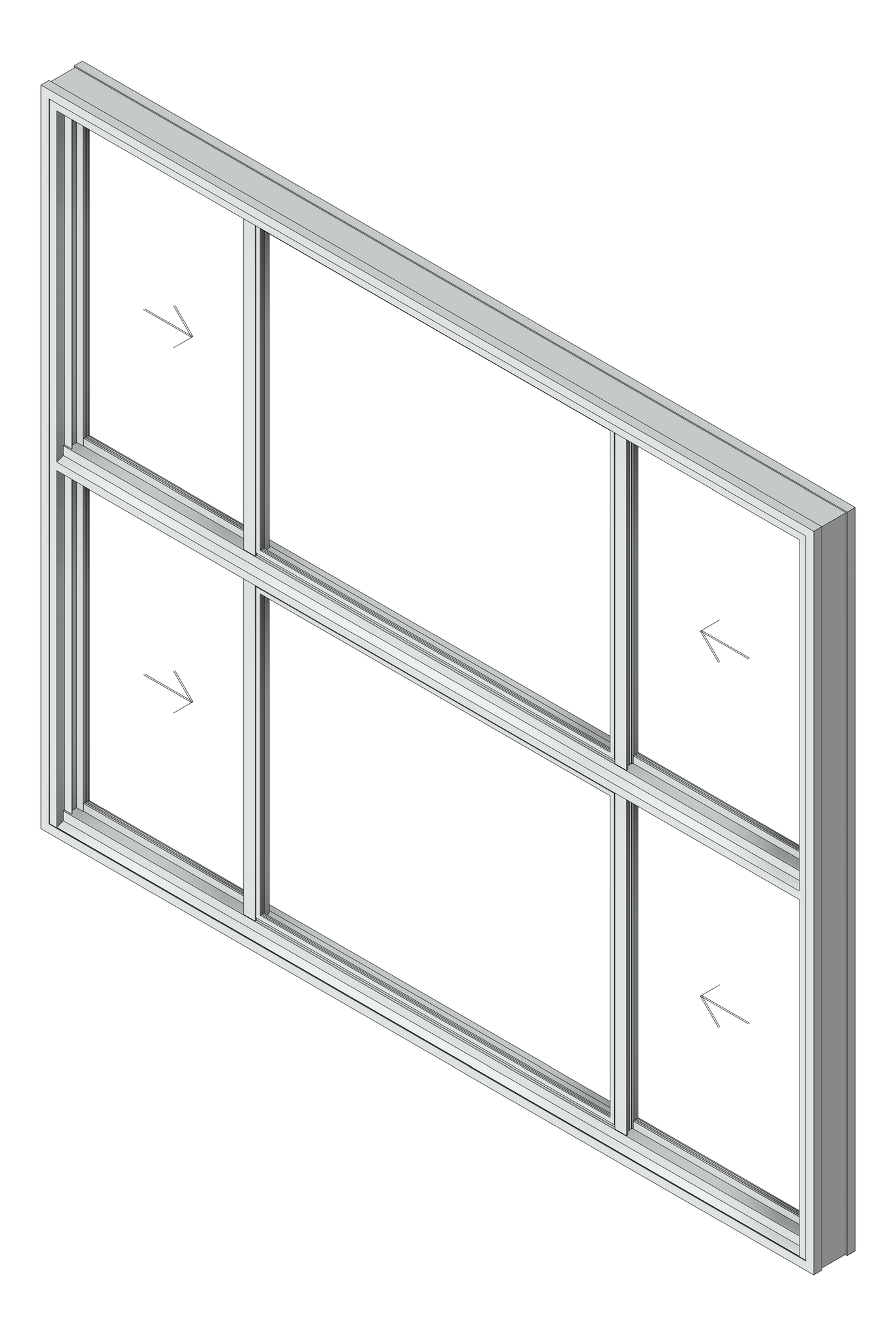 Window Sliding Capral AGS 480 XOXTXOX