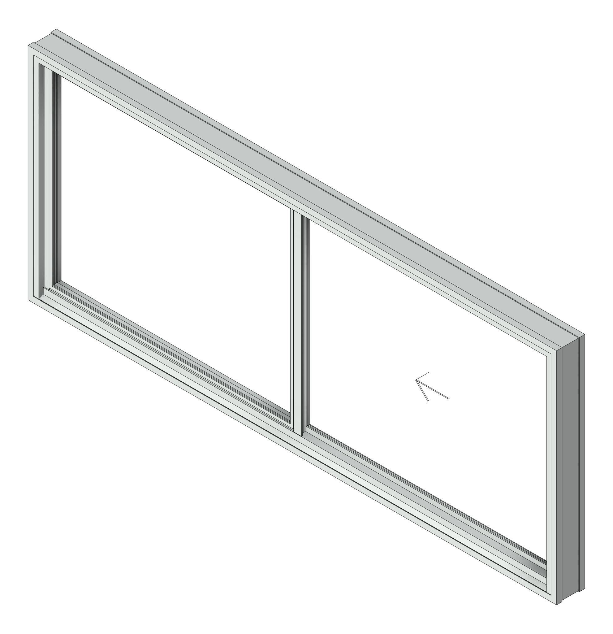 Window Sliding Capral AGS 480 XO