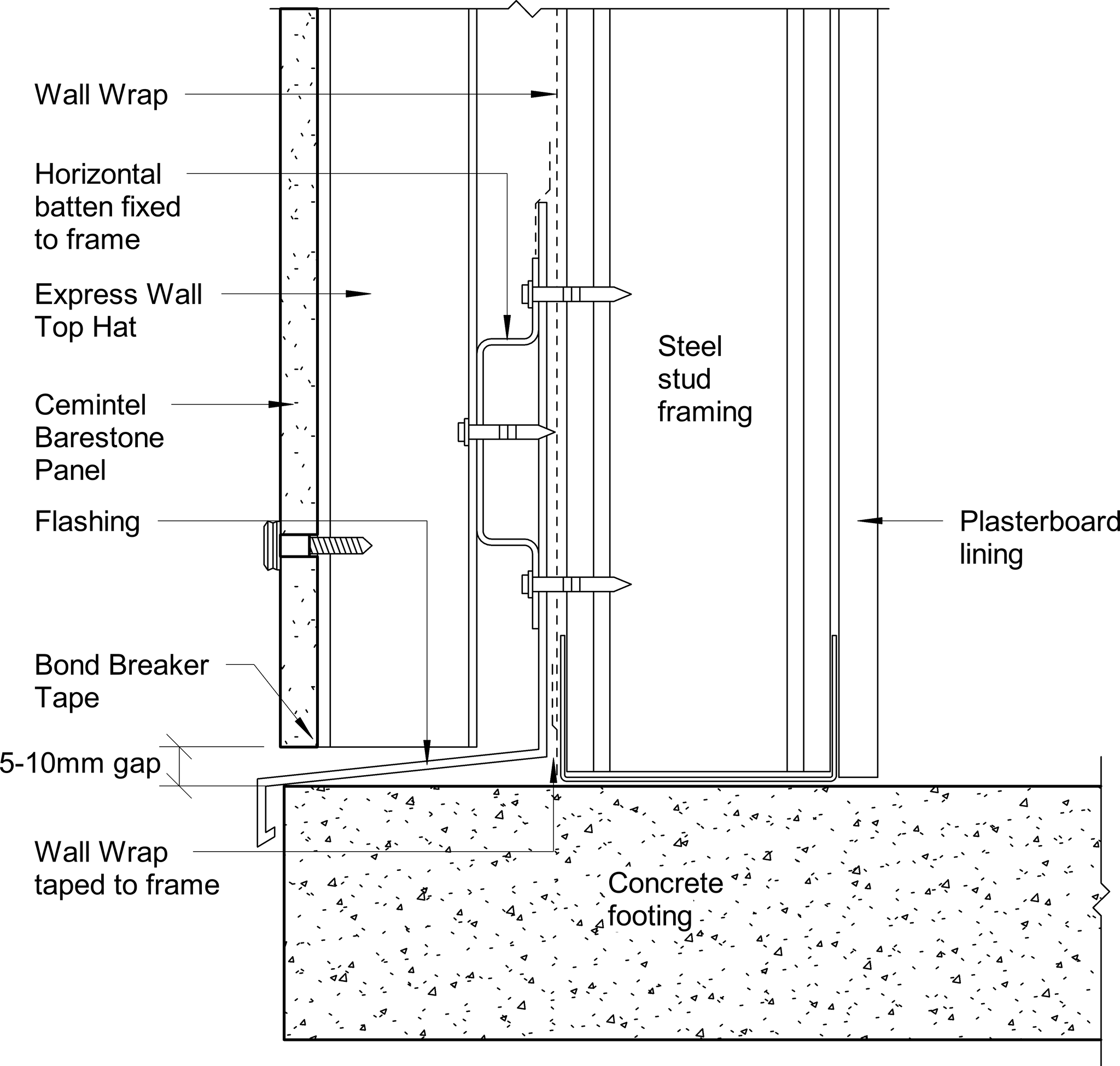 Navigate to Barestone External - Base Detail – Drained 2