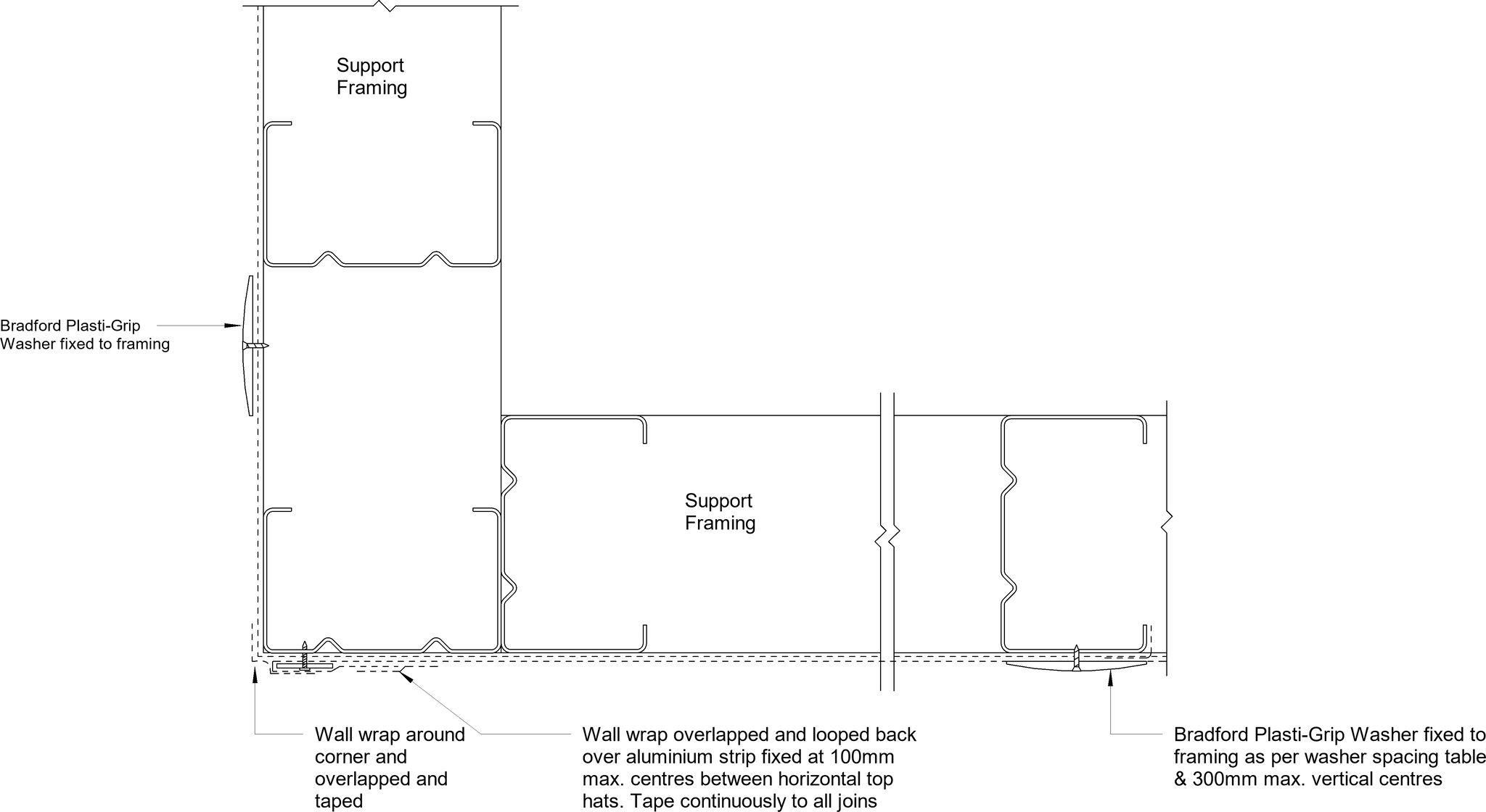 Navigate to Barestone External - External Corner – Wall Wrap Overlapped
