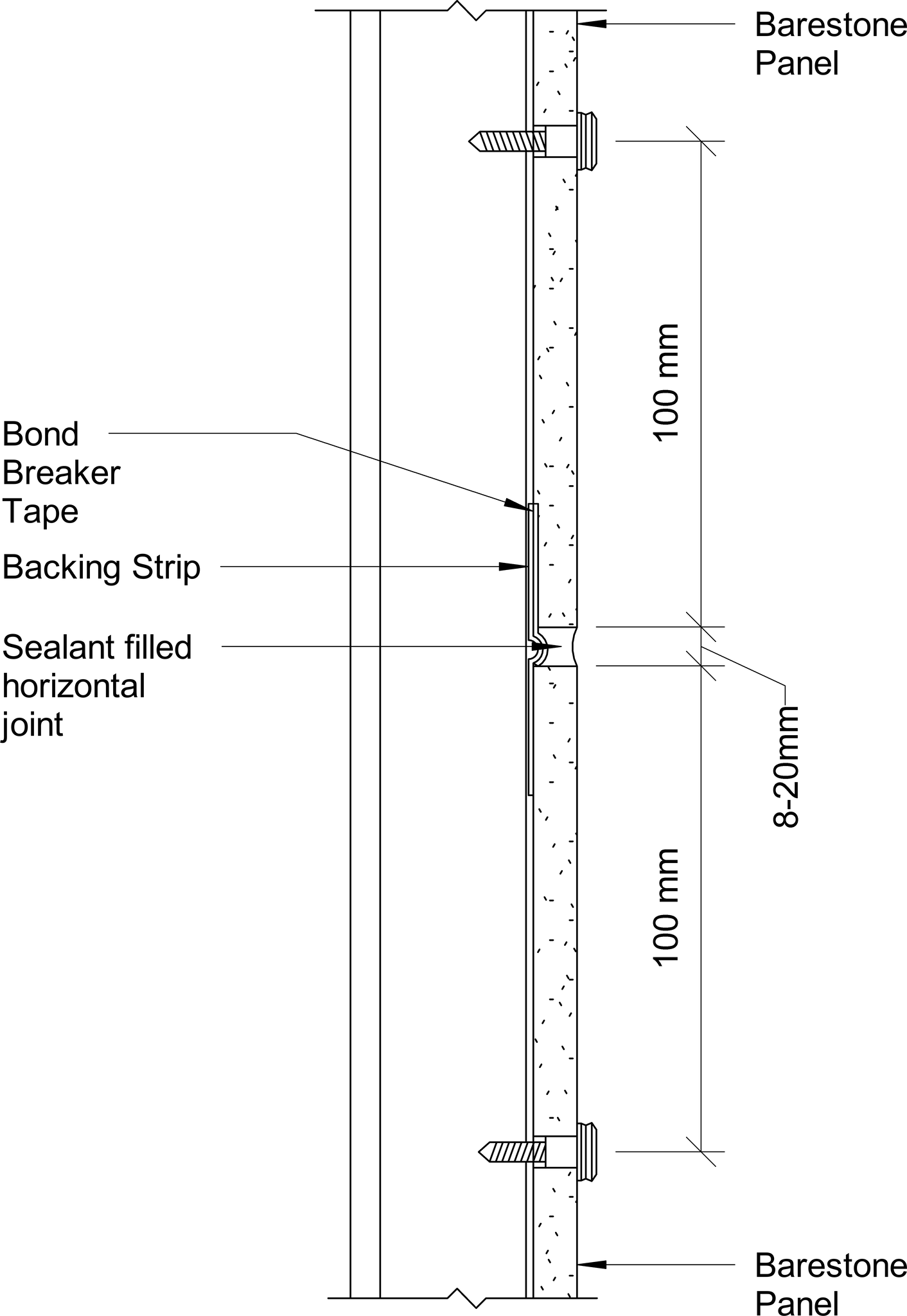 Navigate to Barestone External - Horizontal Joint Fixing – Sealed Option