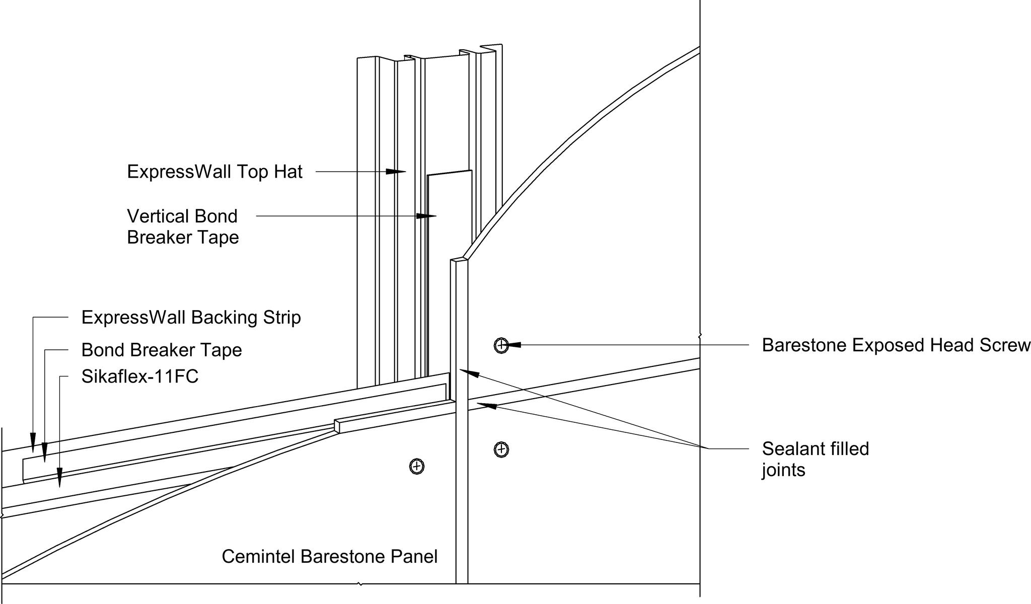Navigate to Barestone External - Sealant Filled Joint Construction – Ventilated Cavity System