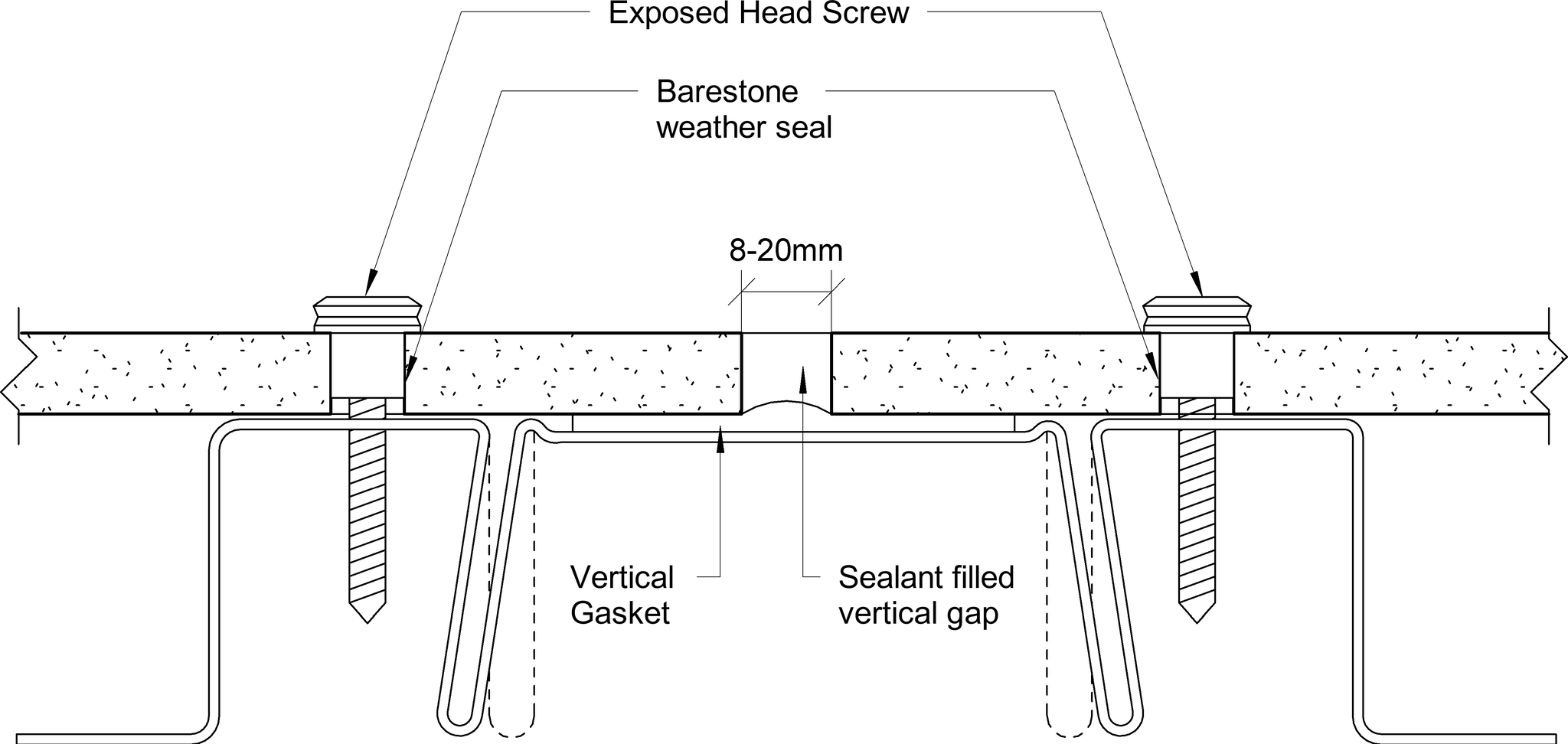 Navigate to Barestone External - Vertical Joint – Sealed Option