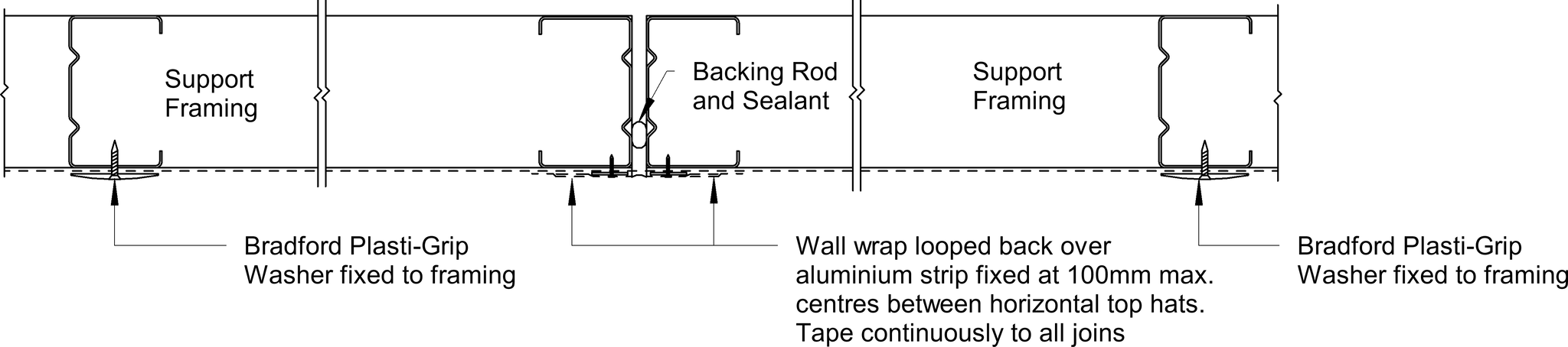 Navigate to Barestone External - Vertical Wall Wrap Junction – At Control Joint