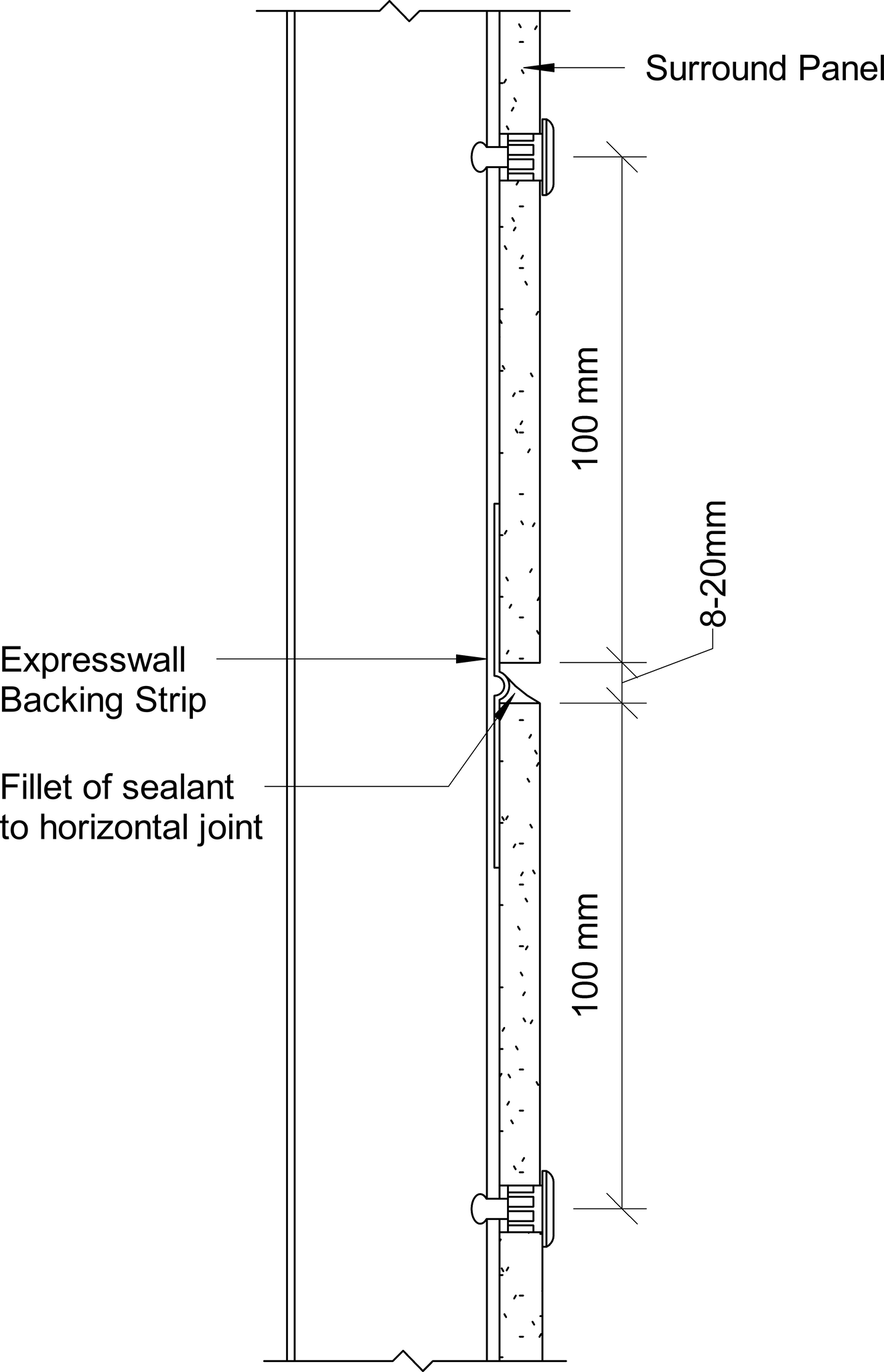 Navigate to Surround External -  Horizontal Joint – Sealant Filled