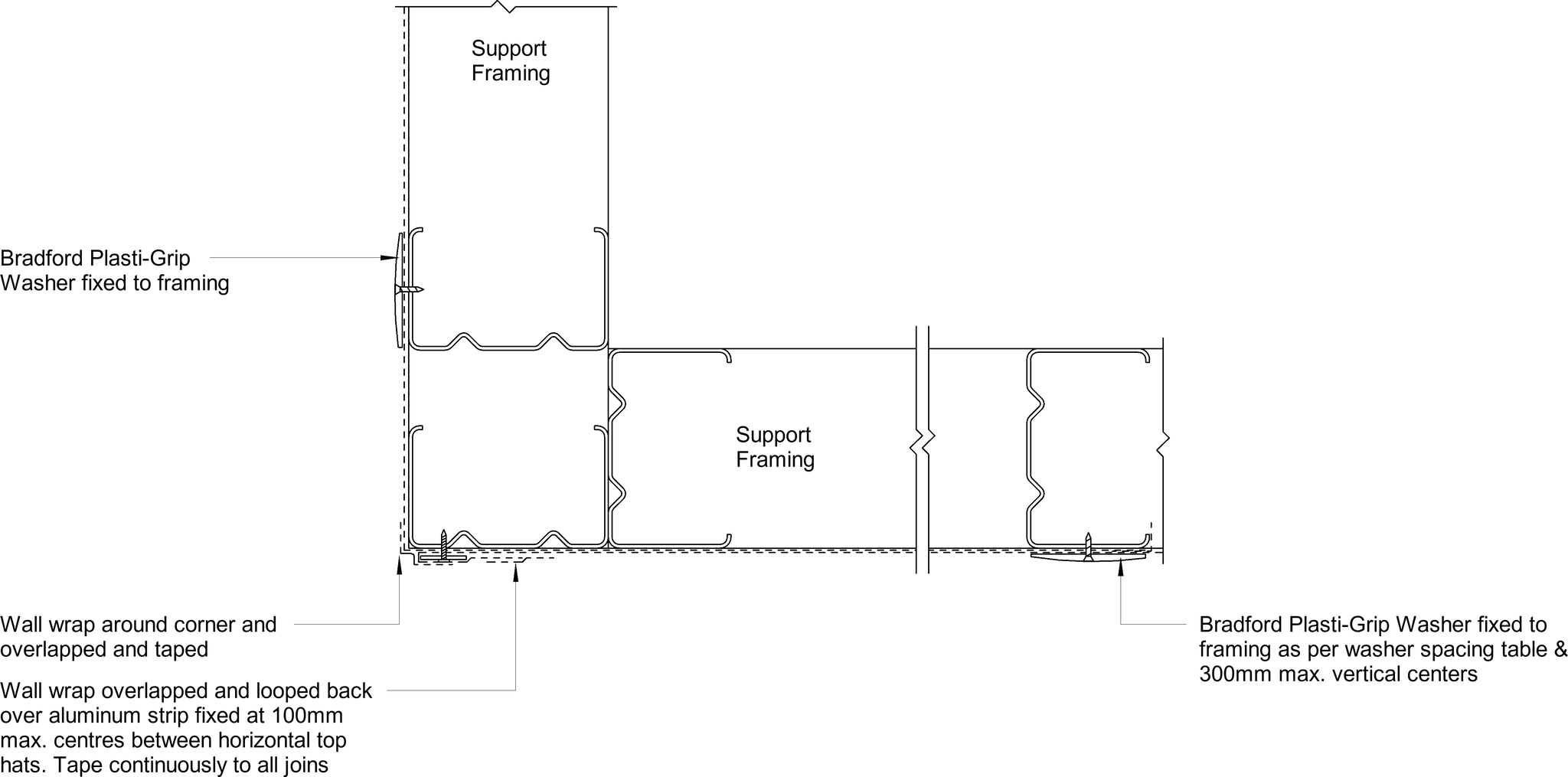 Navigate to Surround External - External Corner – Wall Wrap Overlapped