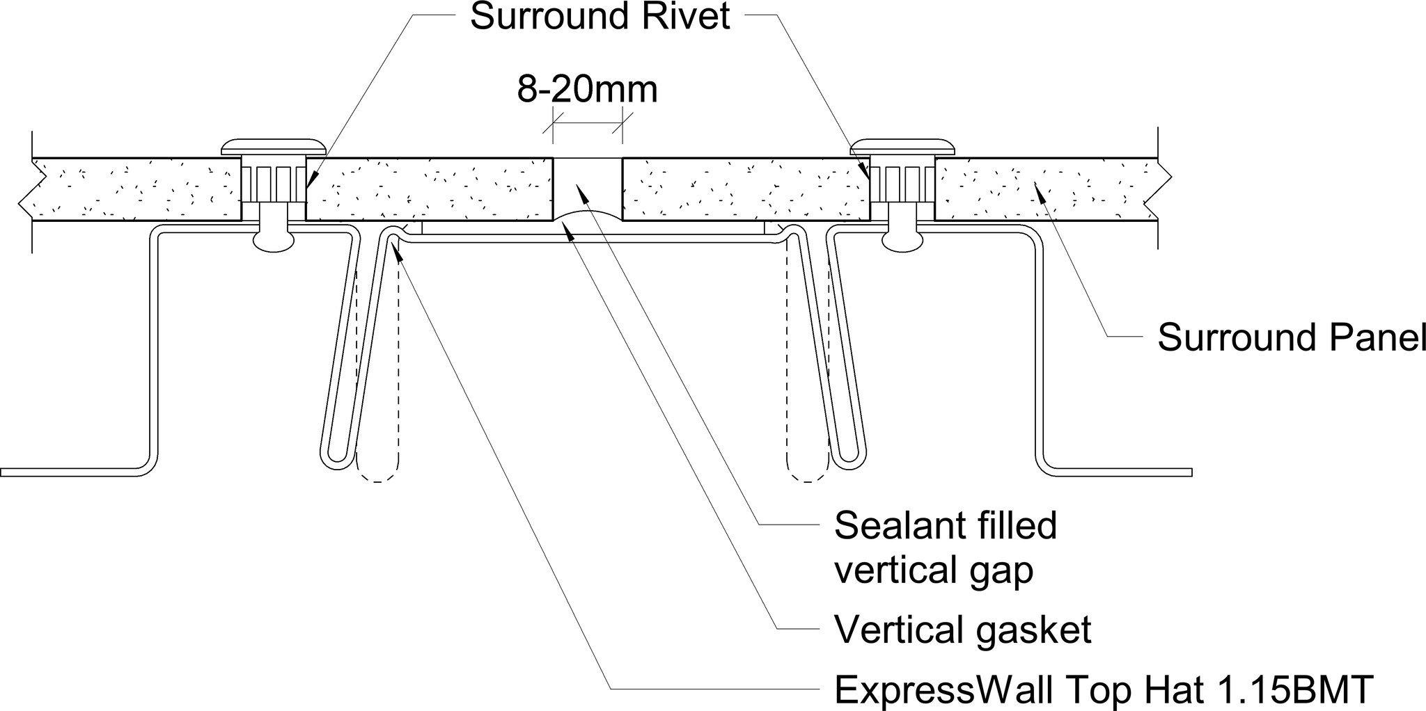 Navigate to Surround External - Vertical Joint – Sealed Option