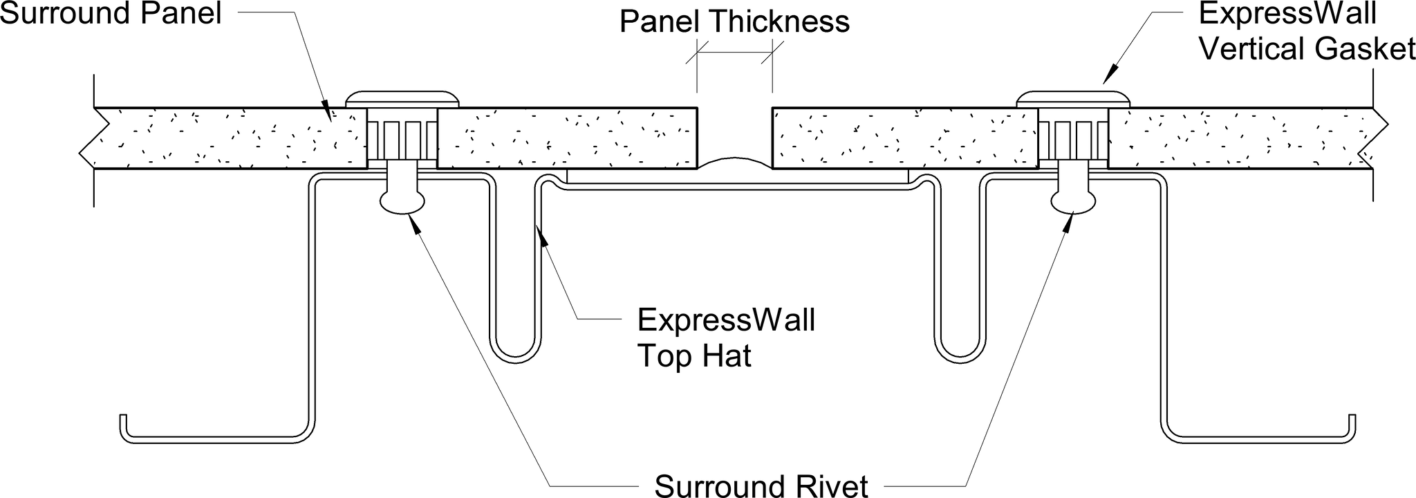 Navigate to Surround External - Vertical Joint Detail – Rivet Fixed