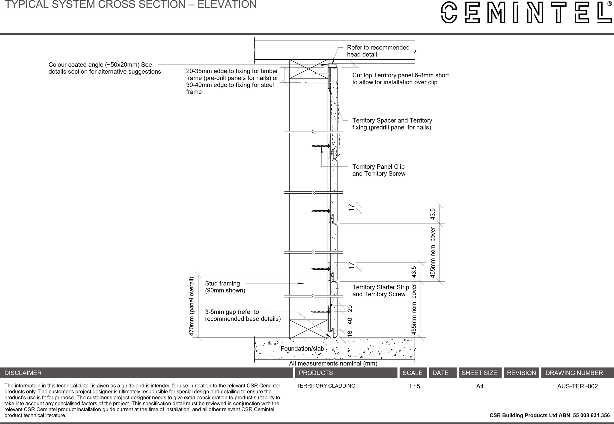 Navigate to AUS-TERI-002 - TYPICAL SYSTEM CROSS SECTION – ELEVATION