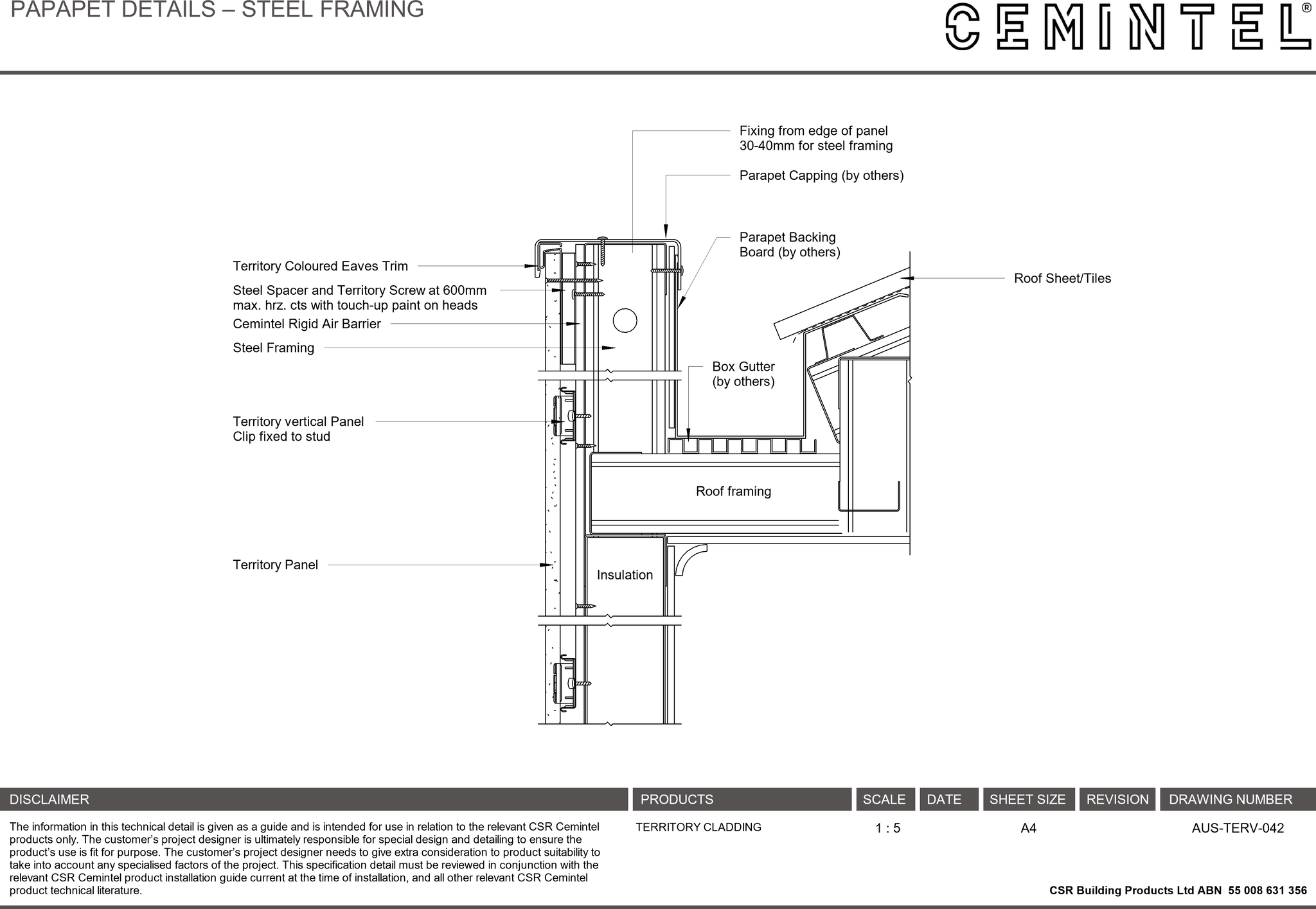 Navigate to AUS-TERV-042 - PAPAPET DETAILS – STEEL FRAMING